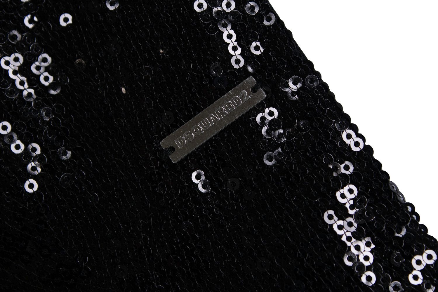 Dsquared2 Dsquared2, black sequinned tuxedo scarf Size ONE SIZE - 3 Thumbnail