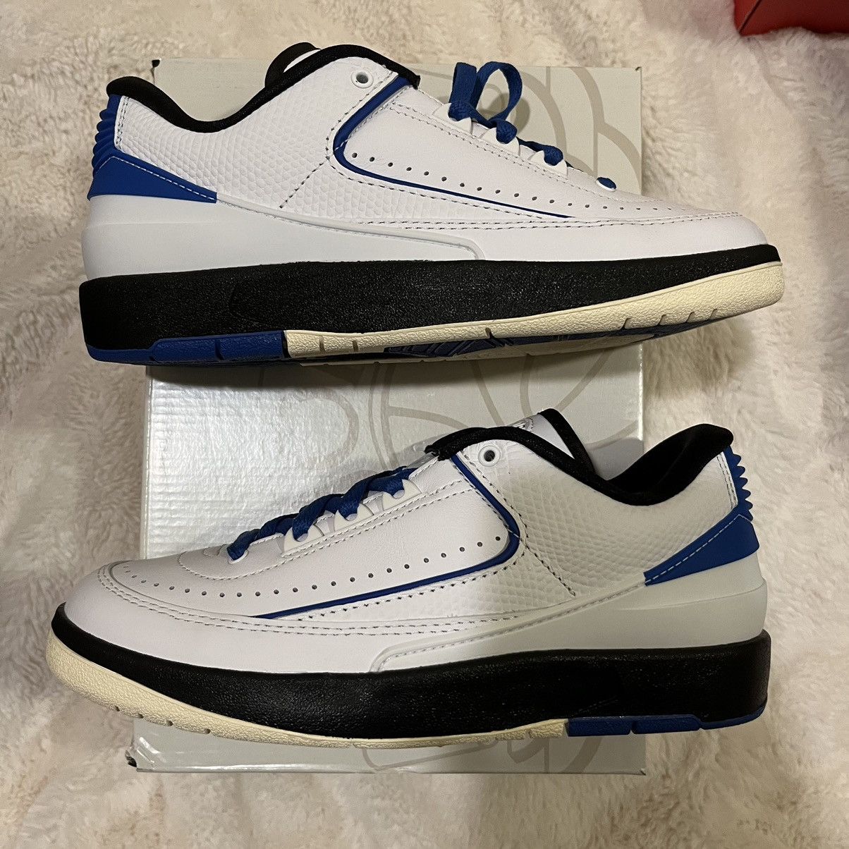 image of Air Jordan 2 Retro Low Shoes in Blue, Women's (Size 6.5)
