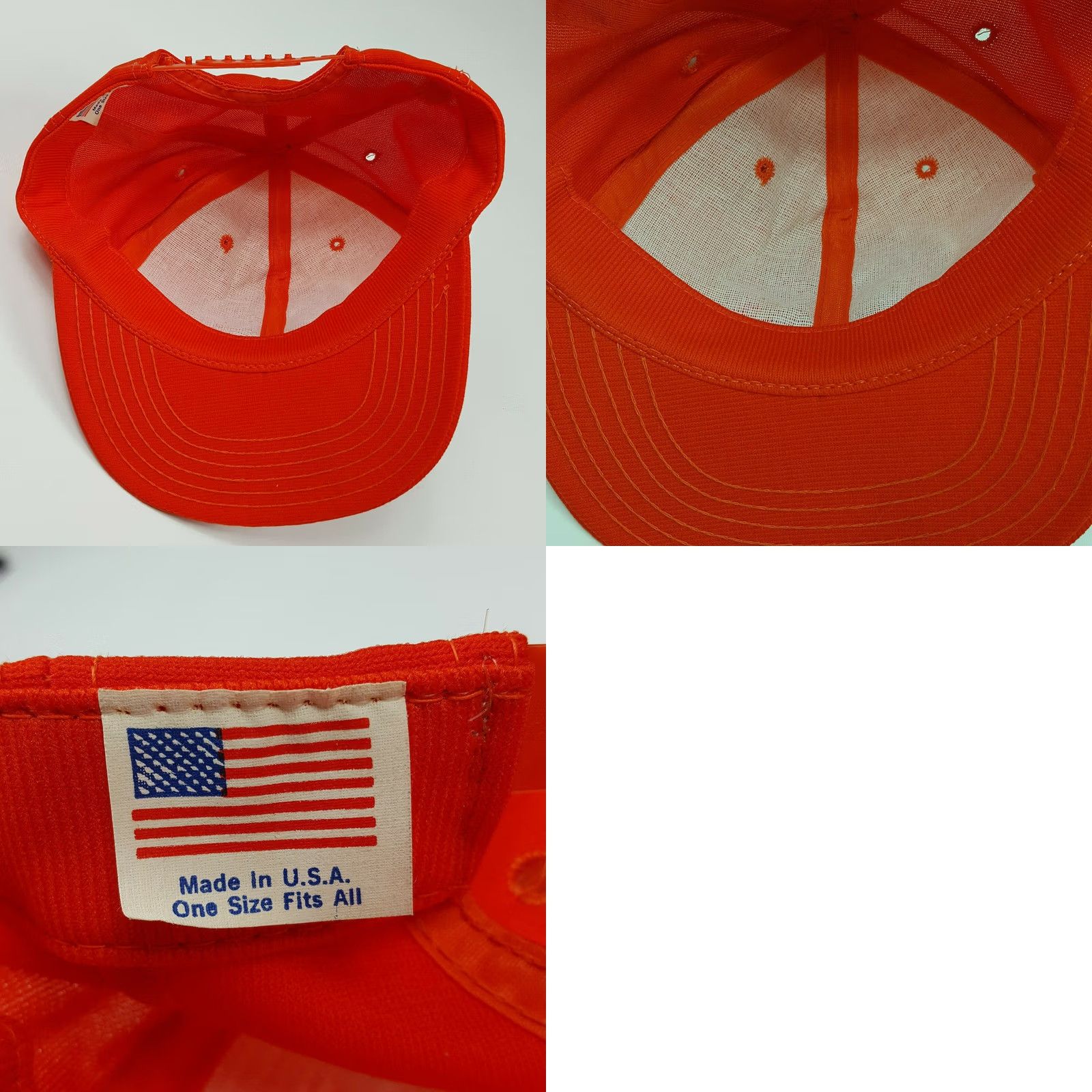 Vintage VINTAGE Mead Loss Control Adjustable Hunting Orange Snapback Hat Trucker 80s USA Made Mens MLCC Orange Patch Breathsble Embroidered Casual Boys/Gents Size ONE SIZE - 8 Thumbnail