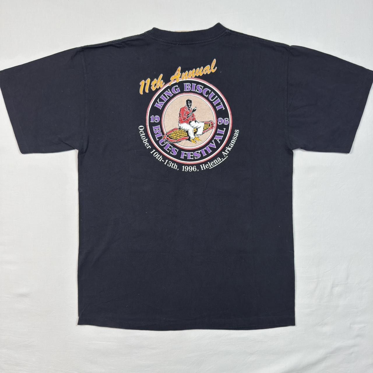 Other Vintage 90s King Biscuit Tee Size US L / EU 52-54 / 3 - 6 Thumbnail