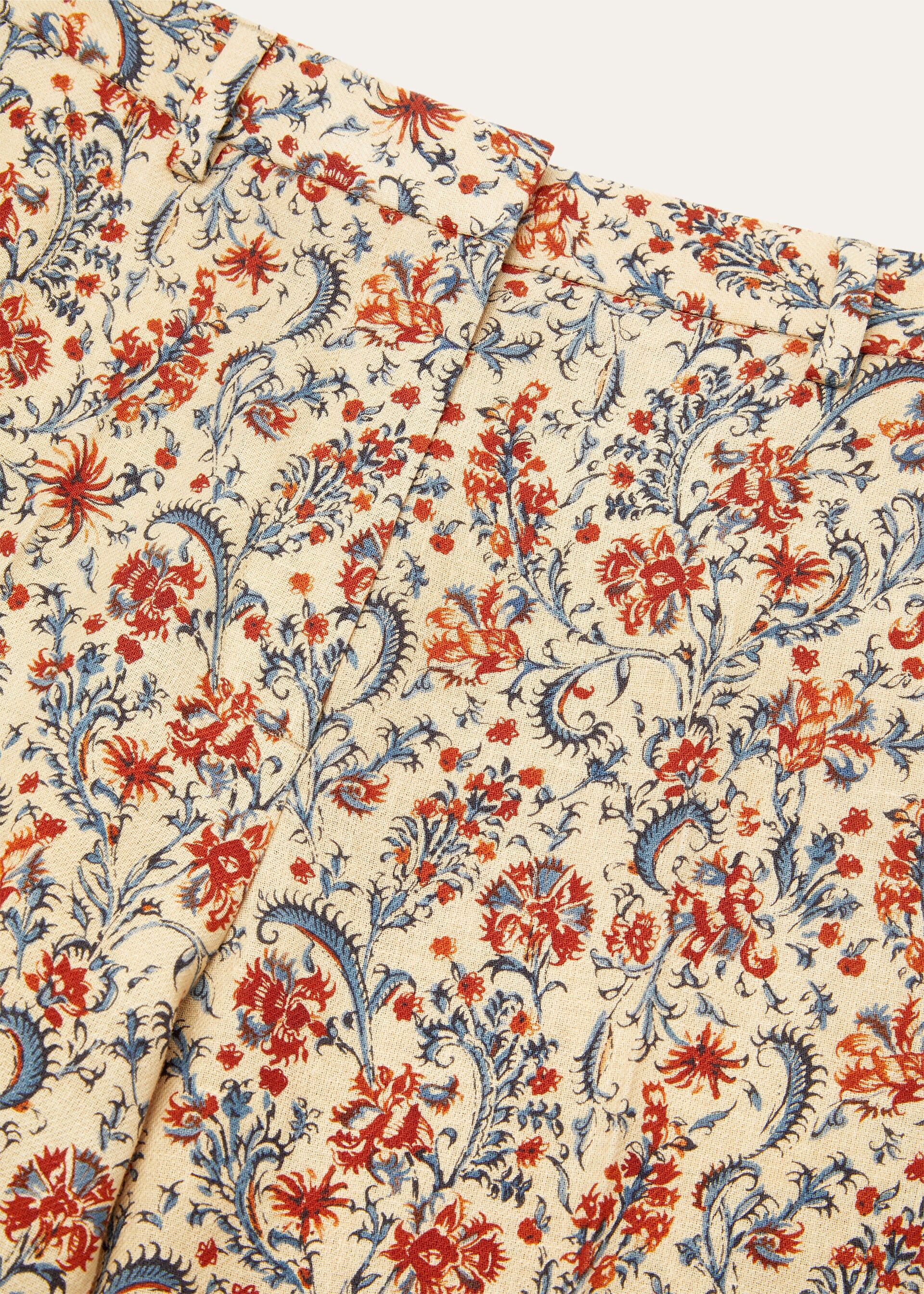 Loro Piana os11x0426 FAQ5827 Dermot Pant in Beige/Red Size 25" / US 0 / IT 36 - 5 Thumbnail