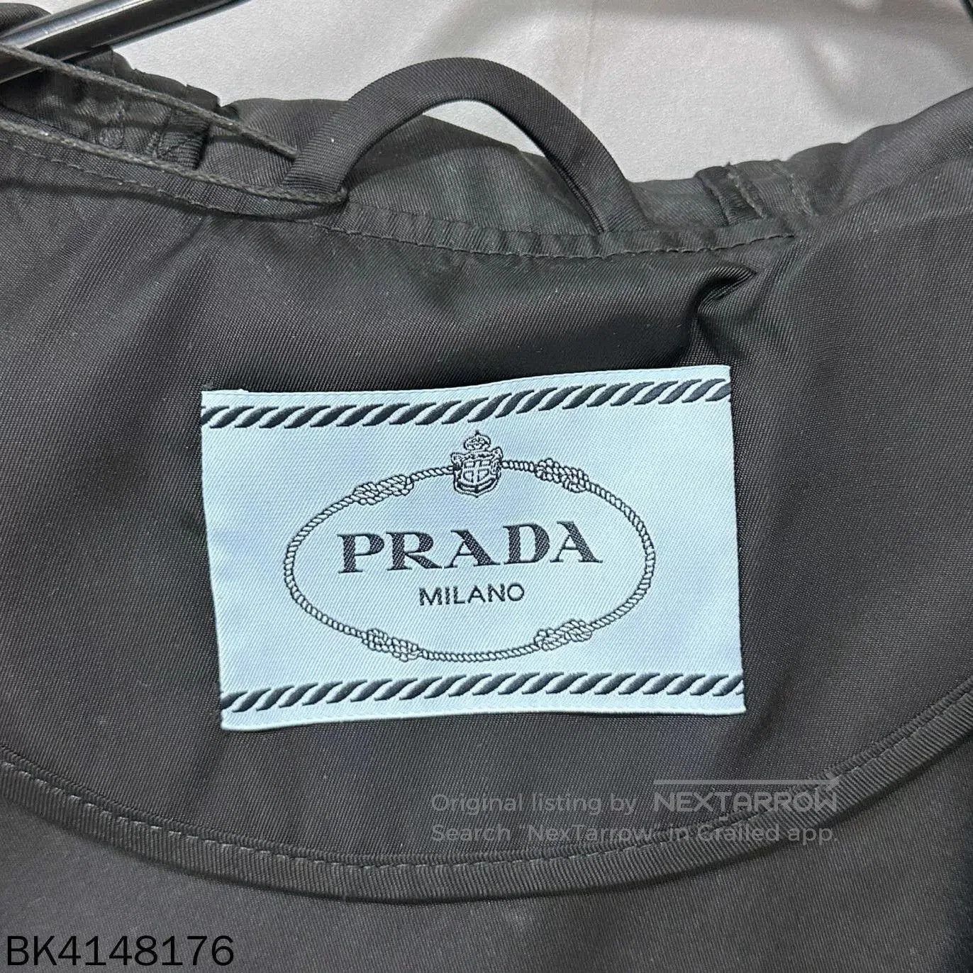 Prada Prada 2025 Triangle Logo Recycled Nylon Belted Jacket. Size US XXS / EU 40 - 6 Thumbnail