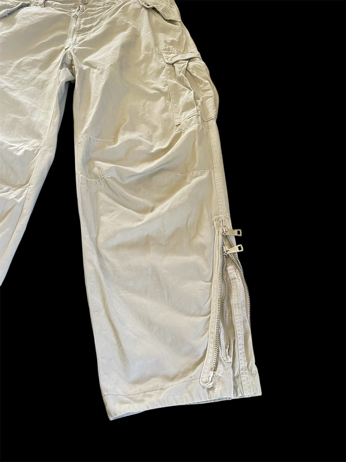 Dolce & Gabbana × Vintage Vintage Y2K Dolce & Gabbana Zipper Cargo Pants Size 52 Size US 38 / EU 54 - 4 Thumbnail