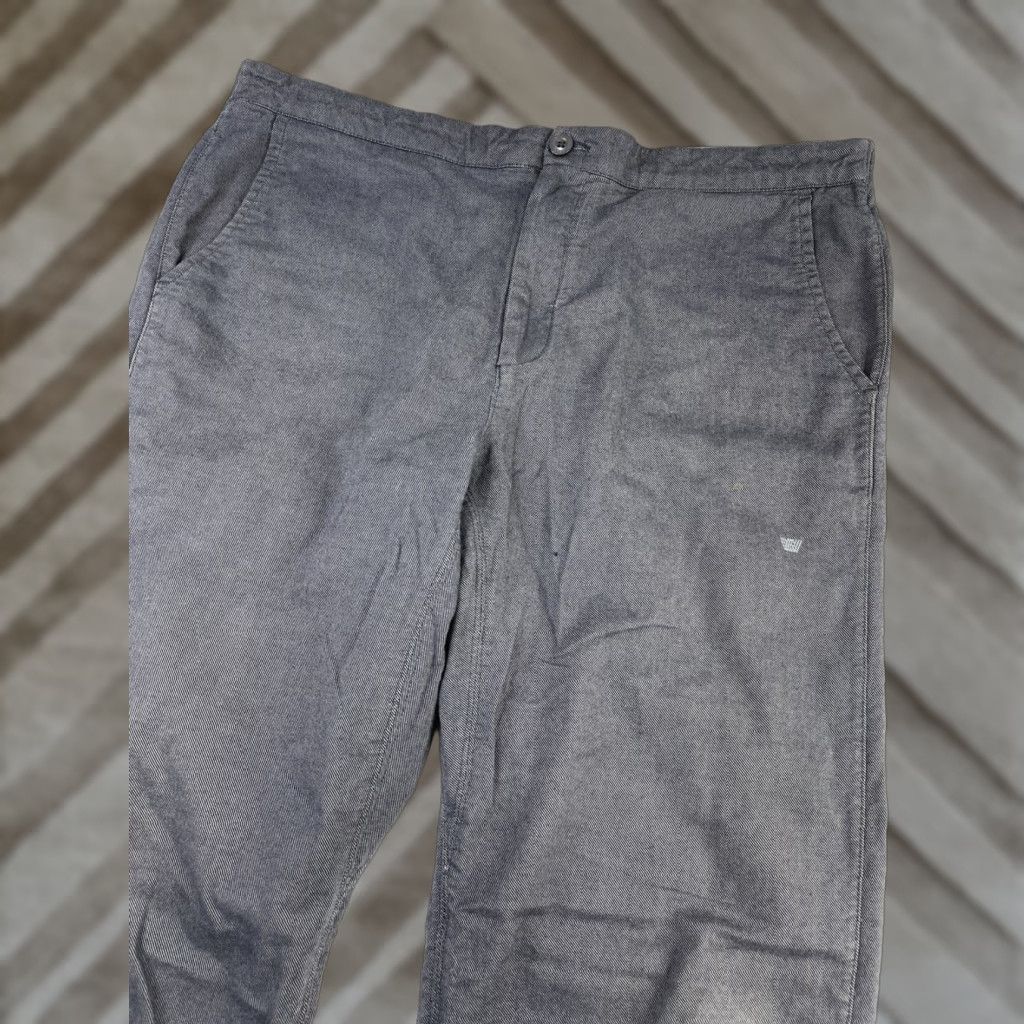 Vintage Mack Weldon Jogger Pants Men's L Gray Drawstring Stretch Cotton Daily Wear Athletic Tapered Pants Size US 33 - 1 Thumbnail