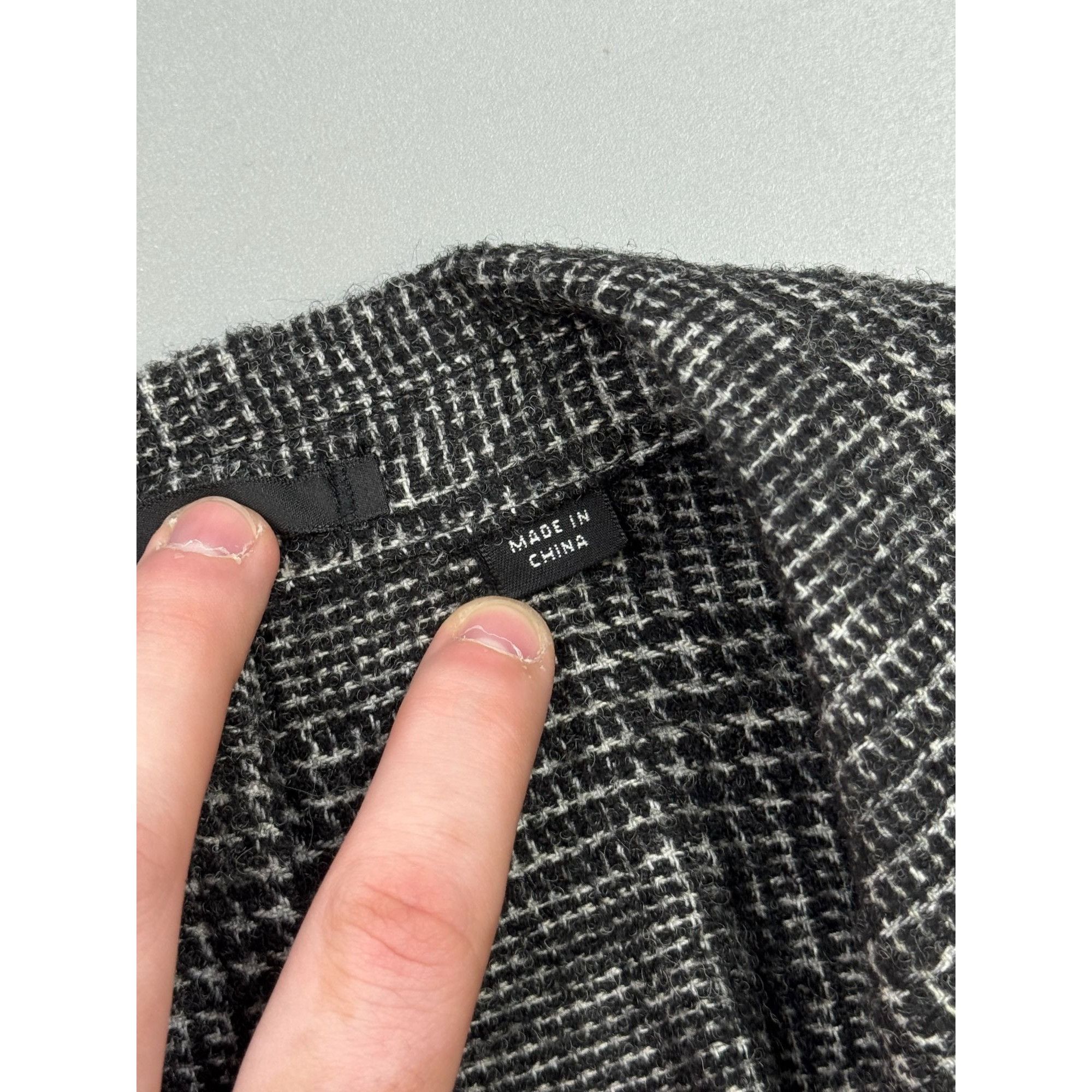 Allsaints AllSaints Soft Tweed Two Button Gray Blazer (Y1279) Size 44R - 5 Thumbnail