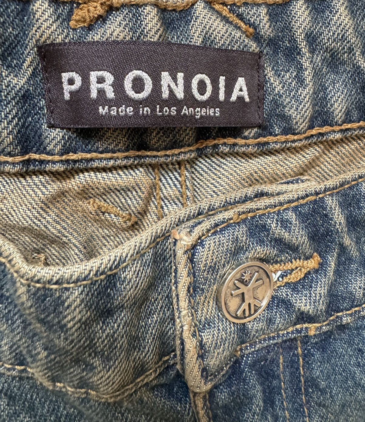 Other Pronoia.La Rust Tribal Denim Jeans Size US 32 / EU 48 - 3 Thumbnail