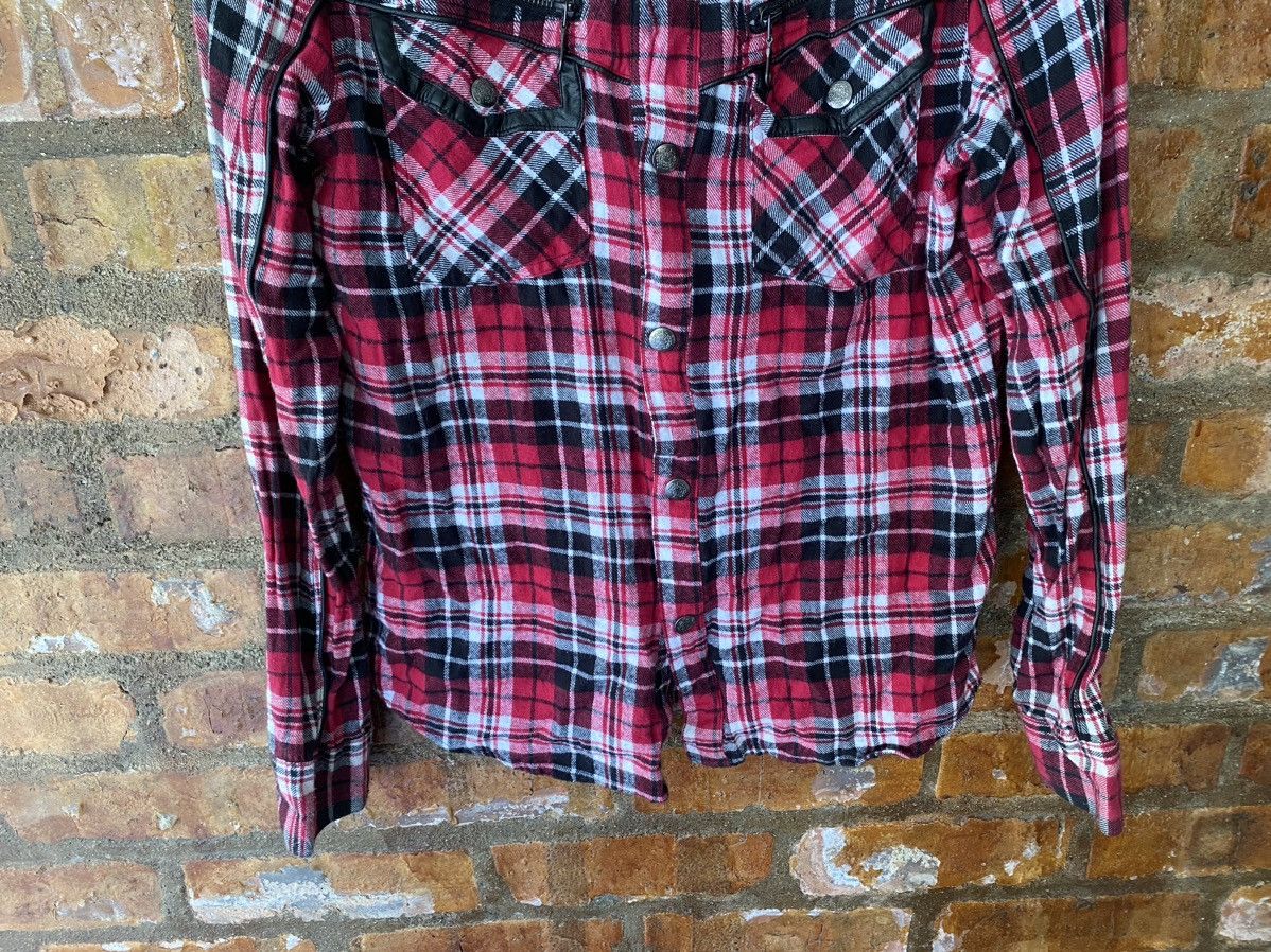In The Attic × Japanese Brand × PPFM Iconic Red checked punk zipper Size US S / EU 44-46 / 1 - 4 Thumbnail