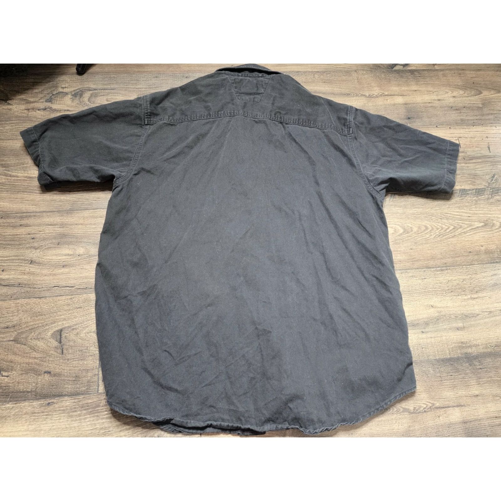 Harley Davidson Harley-Davidson Black Short Sleeve Button-Up Shirt Mens XL Faded Shirt Logo Biker Size US XL / EU 56 / 4 - 2 Thumbnail