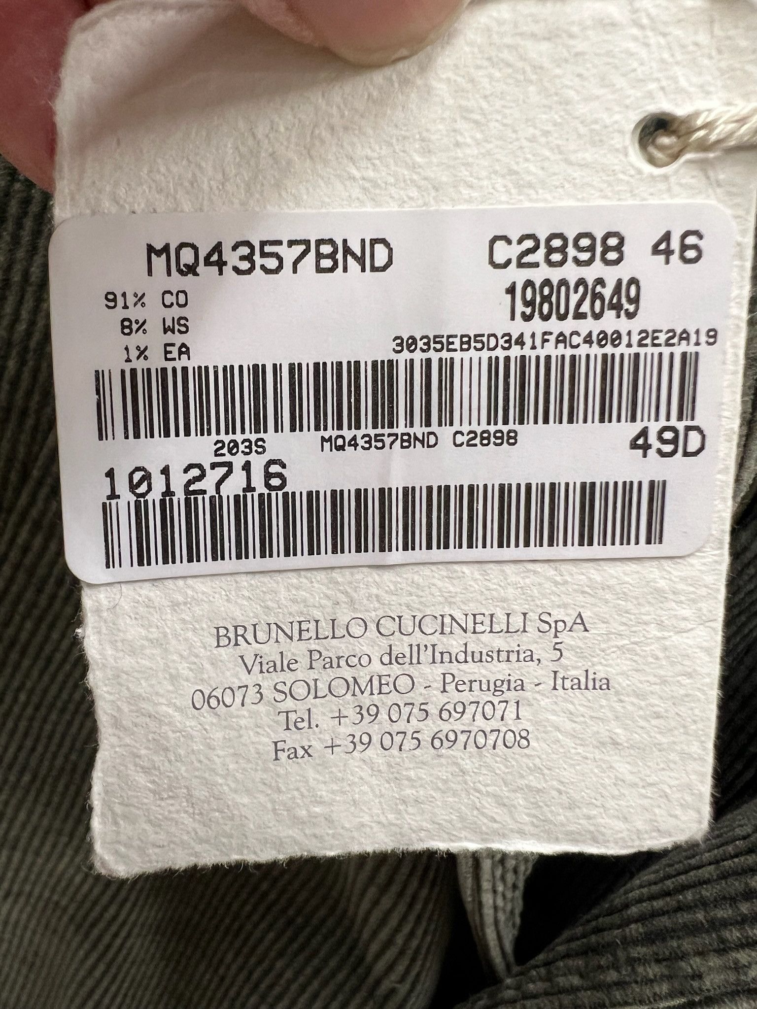 Brunello Cucinelli o1w1db10125 Suit Type Jacket in Dark Grey Size US S / EU 44-46 / 1 - 8 Thumbnail
