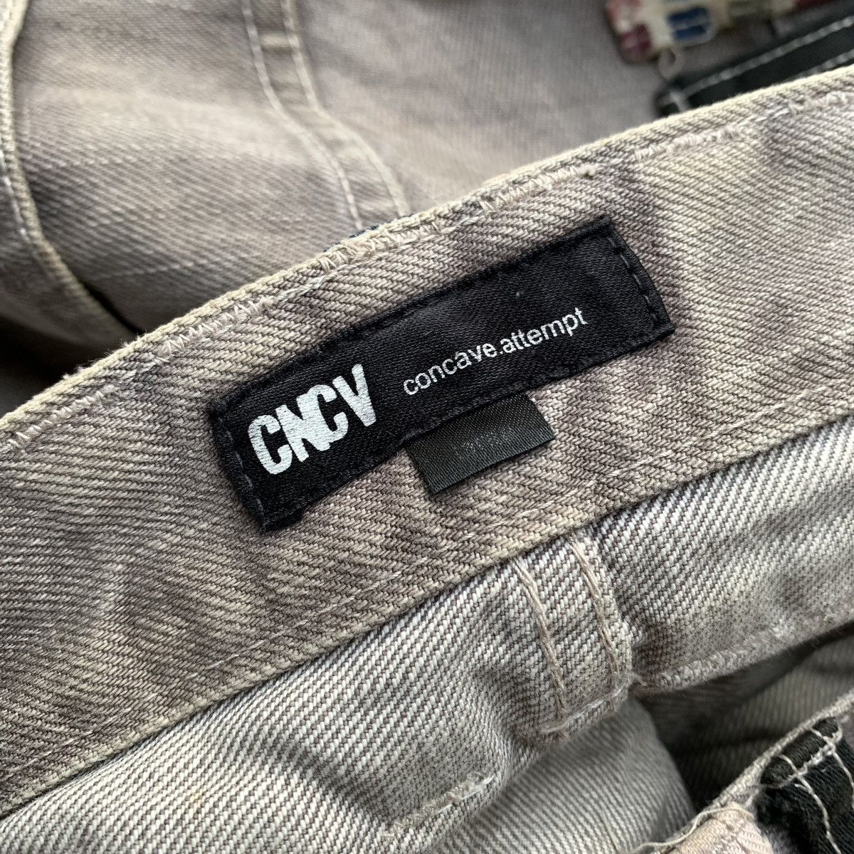 Japanese Brand × Vintage Vintage Concave Attempt Japanese Brand Mud Wash Punk Jeans Size US 34 / EU 50 - 11 Thumbnail