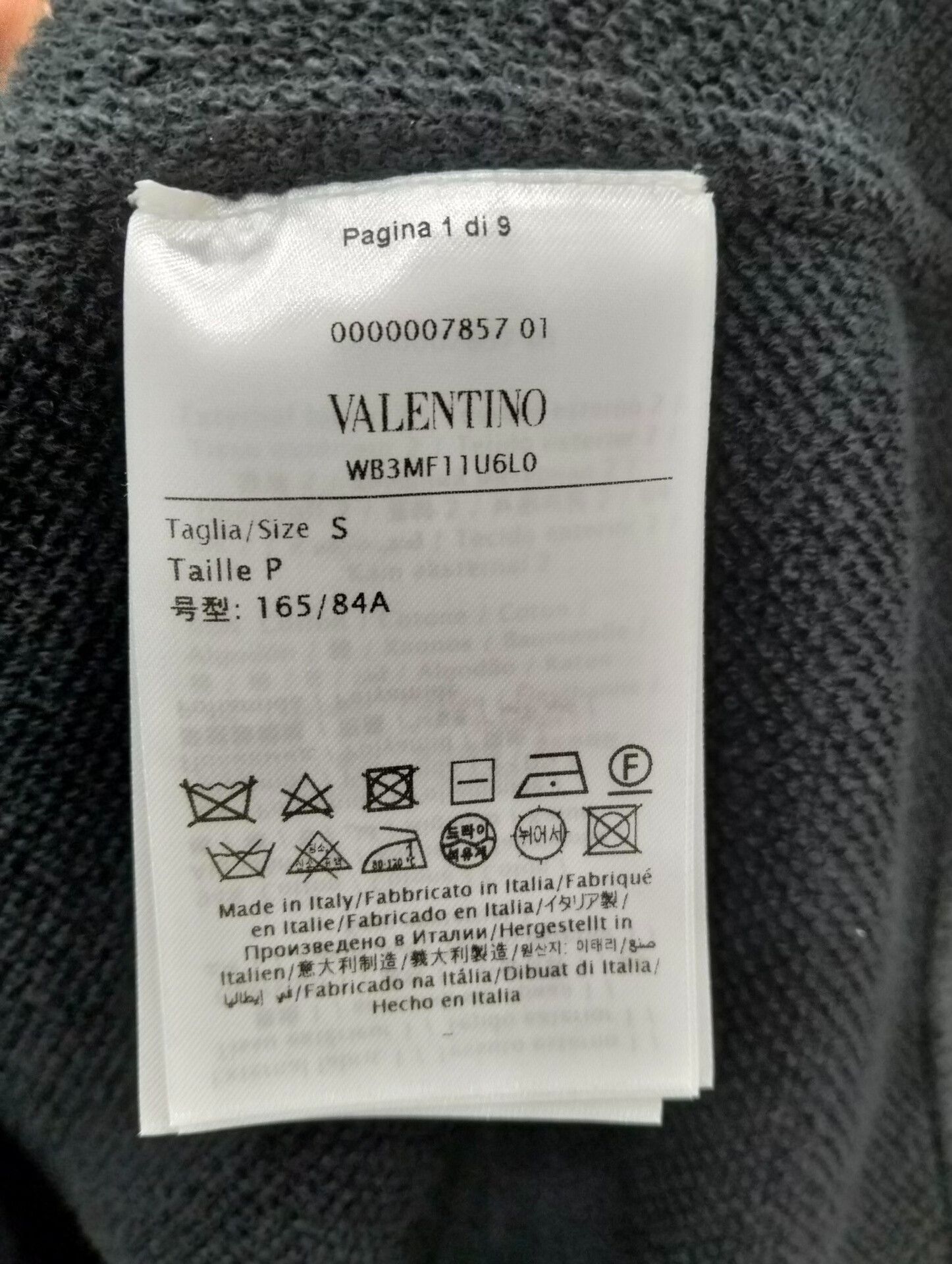 Valentino black valentino hoodie with logo Size US S / EU 44-46 / 1 - 4 Thumbnail