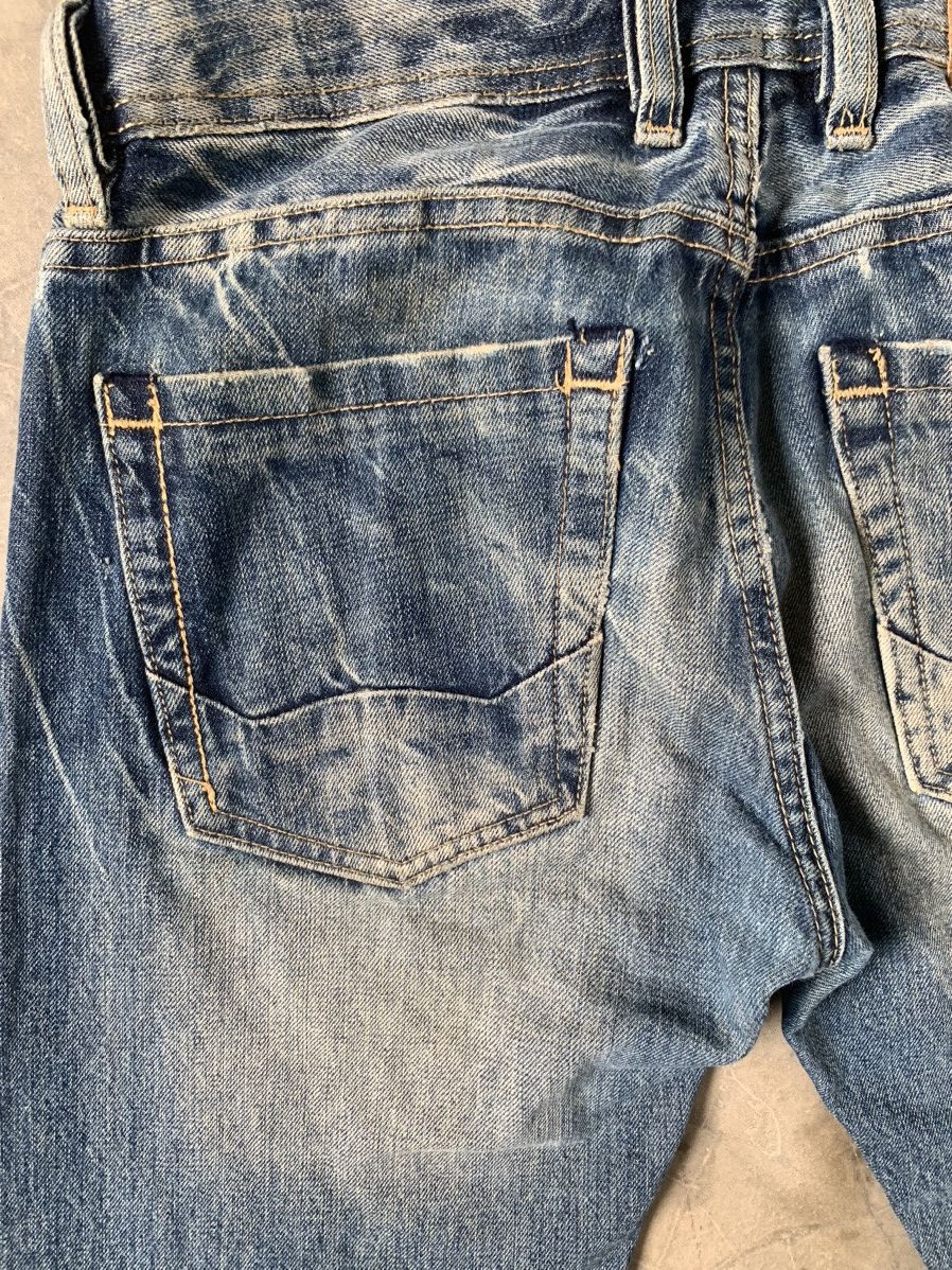 45rpm Vintage Selvedge Jeans Cult Of Individuality Stone wash Size US 31 - 21 Thumbnail