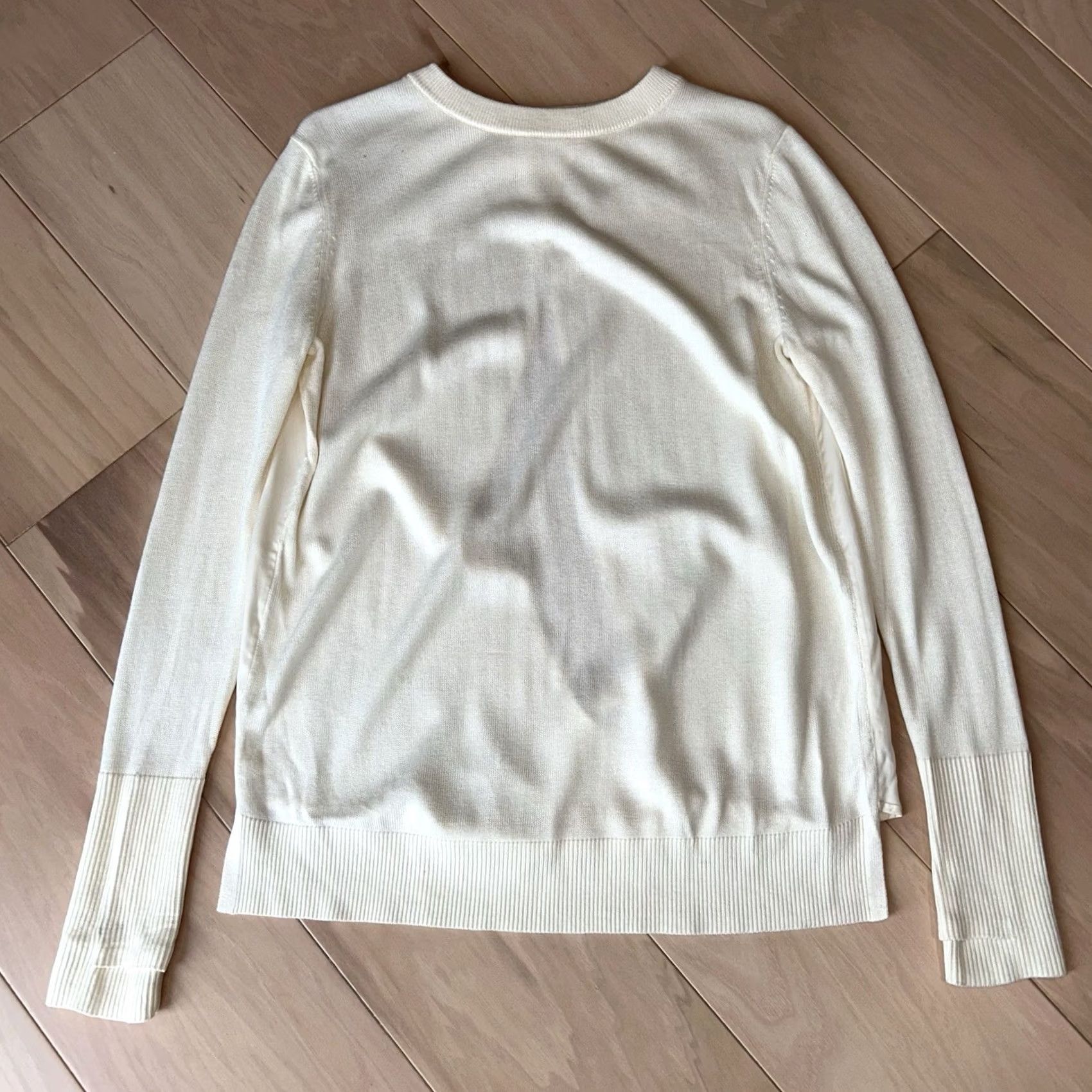 Lululemon Lululemon Still At Ease Ivory Pullover Open Back Sweater - Size Medium - Vintage Size M / US 6-8 / IT 42-44 - 2 Thumbnail