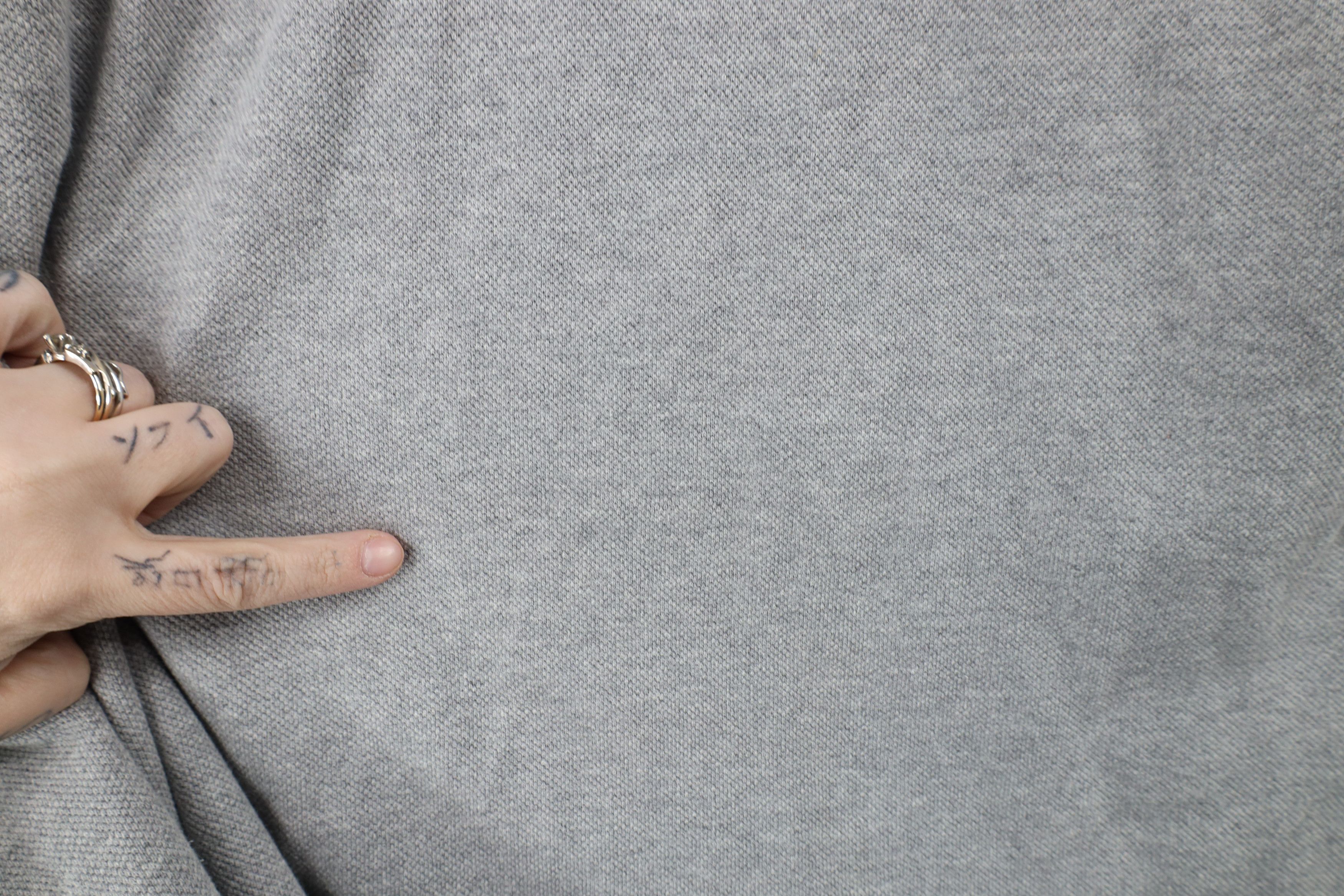 J.Crew × Vintage Vintage 90s J Crew Thermal Knit Collared Polo Shirt Gray Size US XL / EU 56 / 4 - 6 Thumbnail