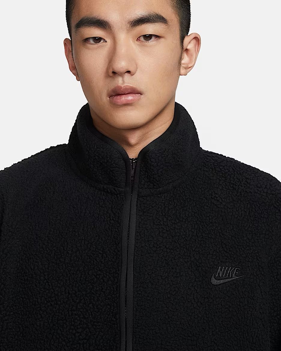 Nike Nike Club Winterized Fleece Sherpa Jacket Black Size US L / EU 52-54 / 3 - 3 Thumbnail