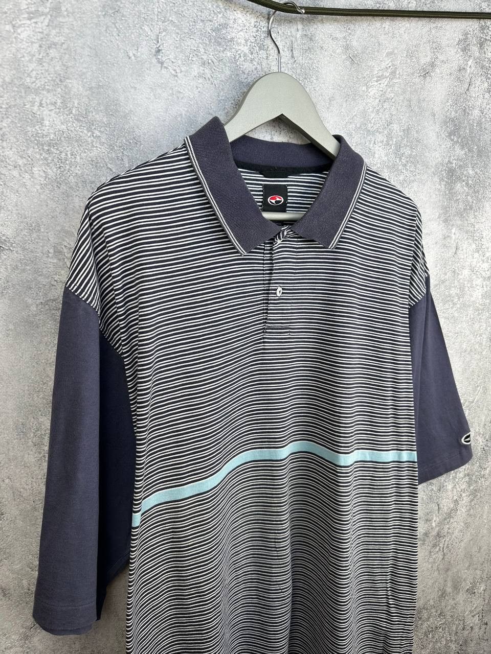 Nike × Tiger Woods Nike Tiger Woods 90s Yin Yang Slam Logo Striped Polo Shirt Size US XXL / EU 58 / 5 - 3 Thumbnail