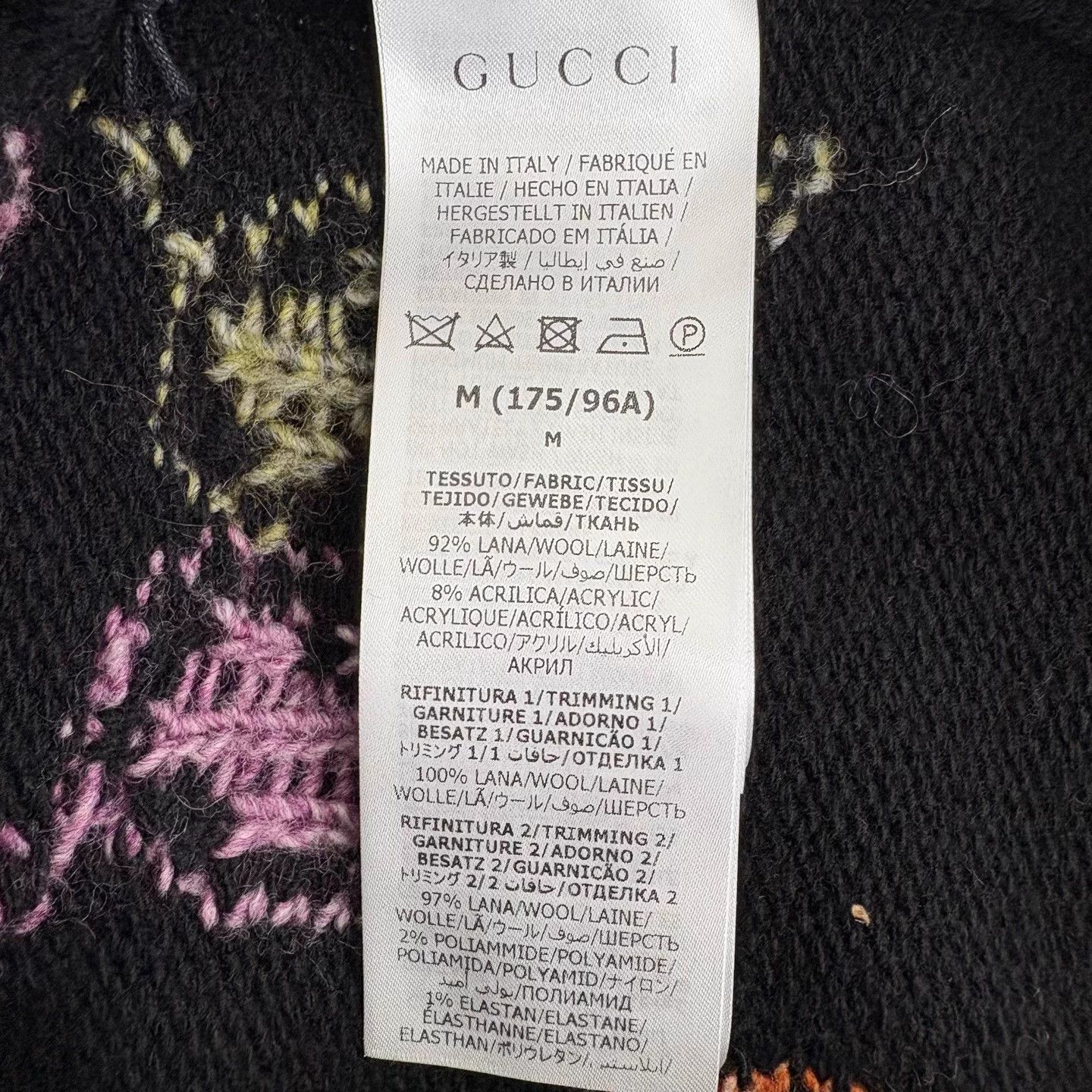 Gucci Gucci Rainbow Double G Wool Cardigan M NWT Size US M / EU 48-50 / 2 - 6 Thumbnail