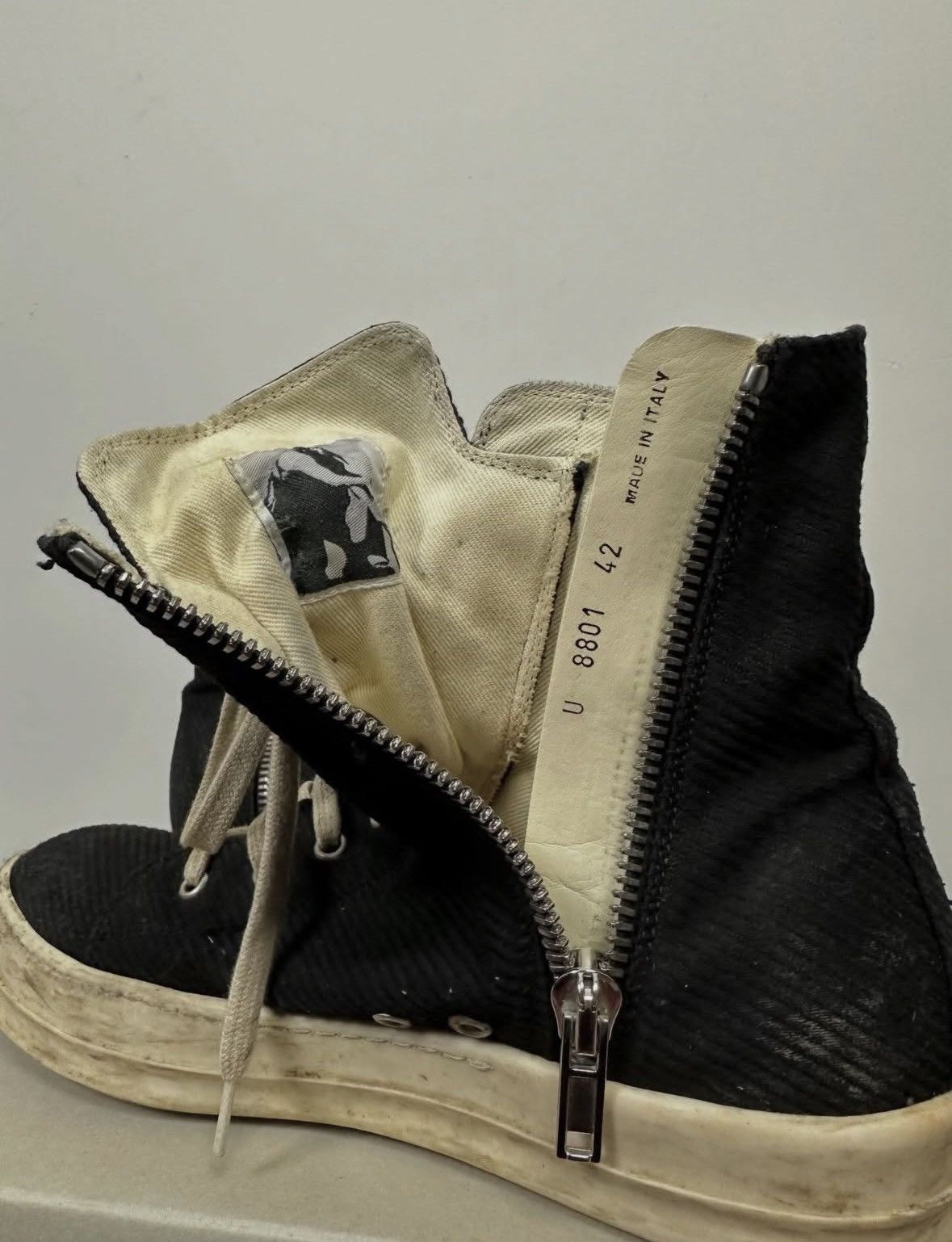 Rick Owens Drkshdw DRKSHDW Corduroy Vegan Ramones Size US 8 / EU 41 - 8 Thumbnail