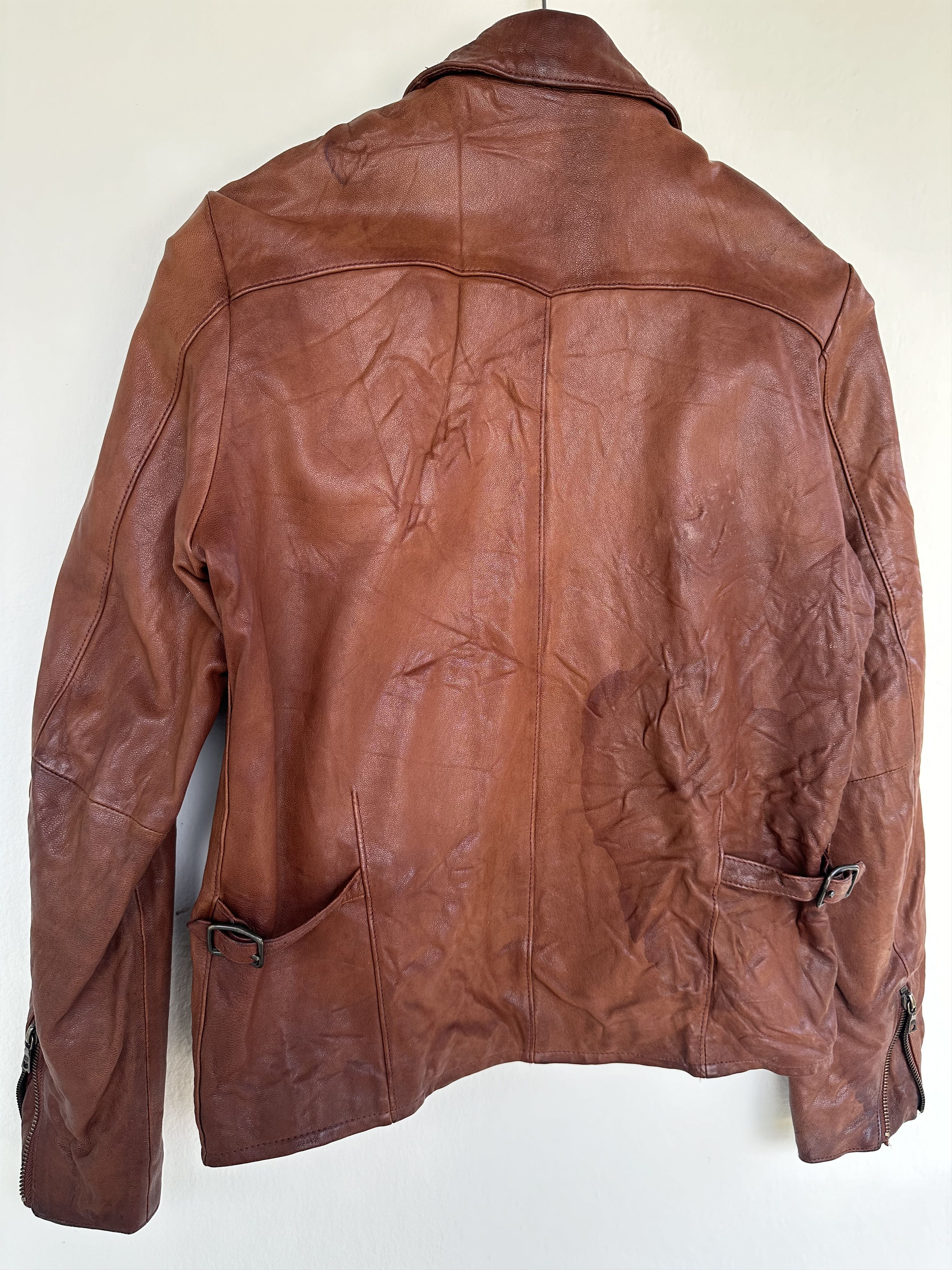 Hysteric Glamour Hysteric Glamour Patina Leather Jacket Waiting For The Sun Size US S / EU 44-46 / 1 - 8 Thumbnail