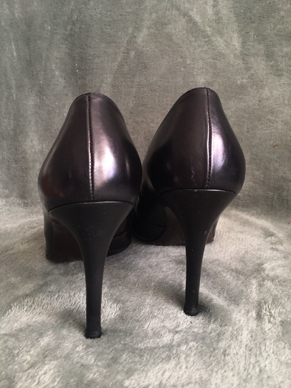 Gucci GUCCI Black Leather Heels Pumps Size EU 37 Size US 7 / IT 37 - 7 Thumbnail