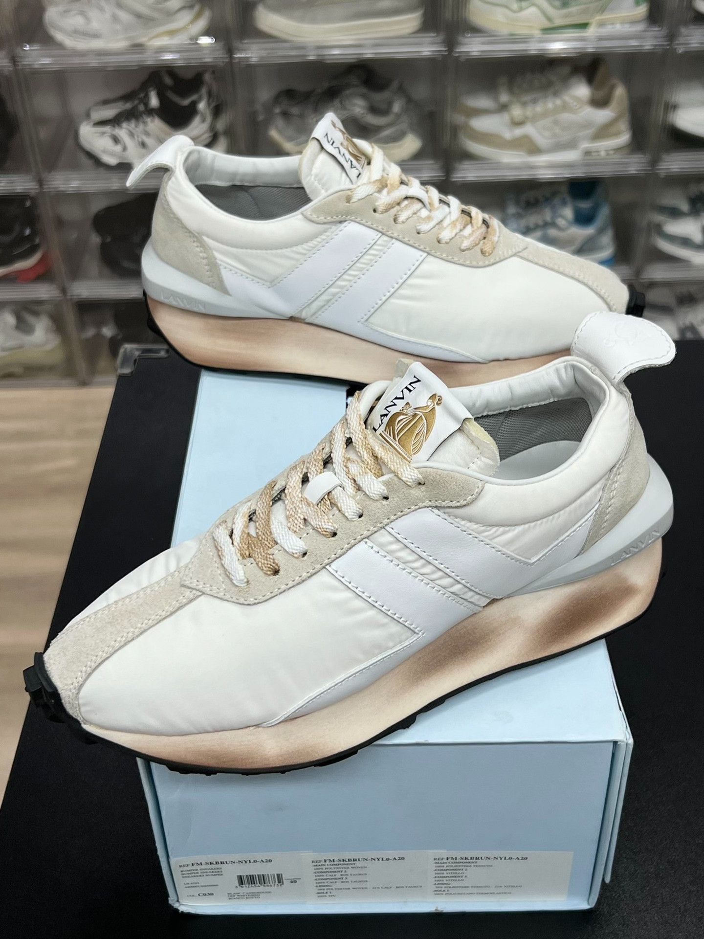Lanvin Lanvin Casual White Lowtop Sneakers 8 Men Size US 8 / EU 41 - 1 Thumbnail