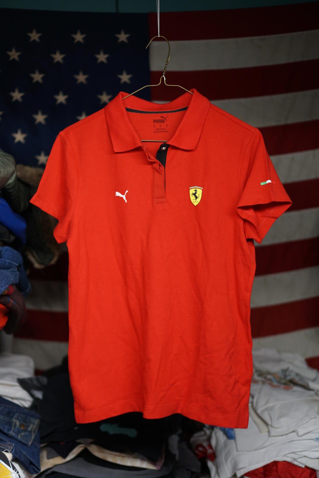 Other Woman's F1 Puma Ferrari Red Polo Shirt Size M Size M / US 6-8 / IT 42-44 - 1 Thumbnail