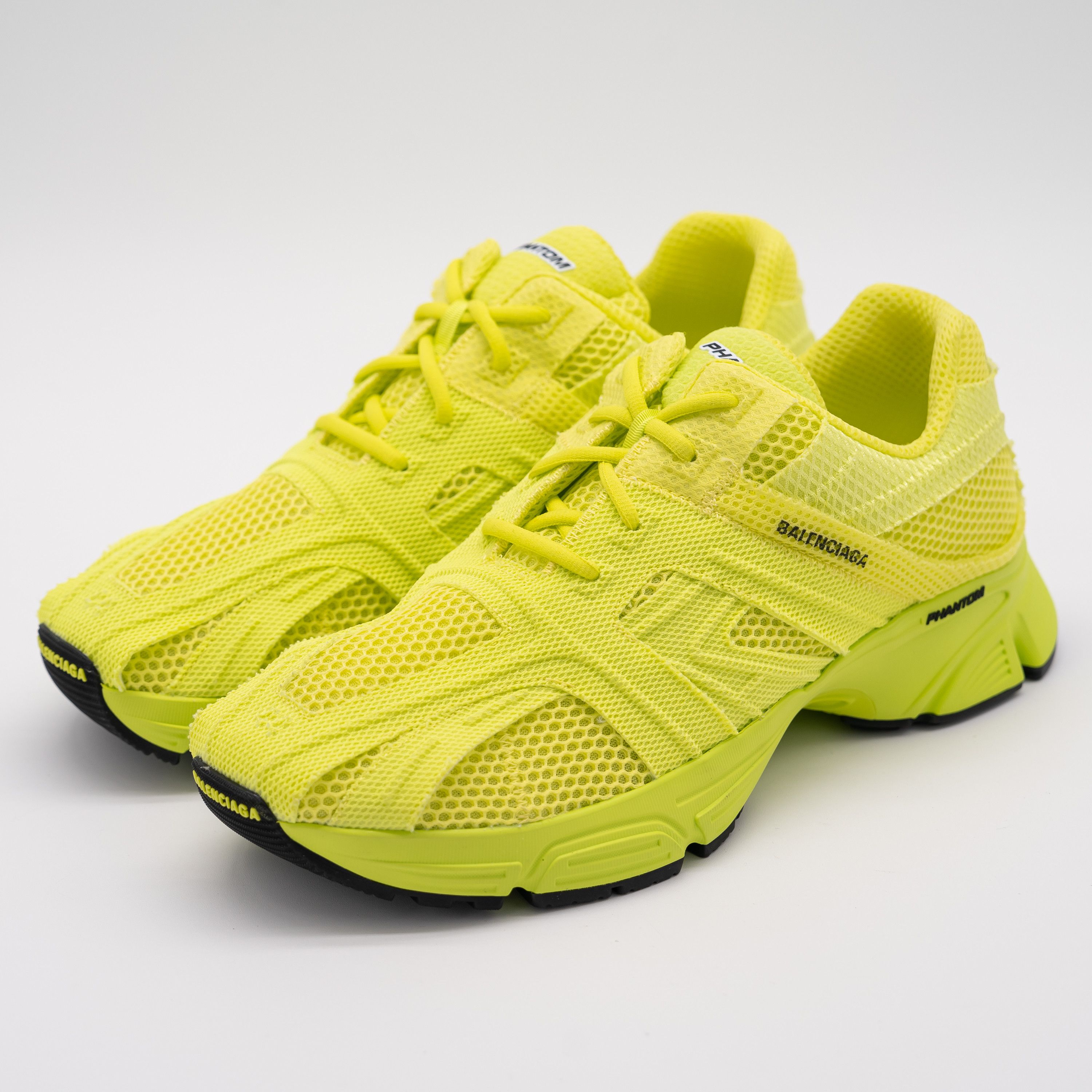 44 - Balenciaga Phantom Sneakers Lime Yellow Green Mesh