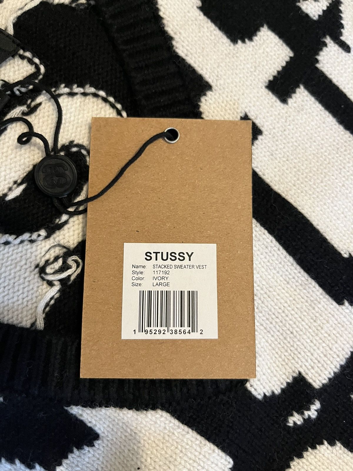 Stussy Stussy Stacked Sweater Vest Size US L / EU 52-54 / 3 - 4 Thumbnail