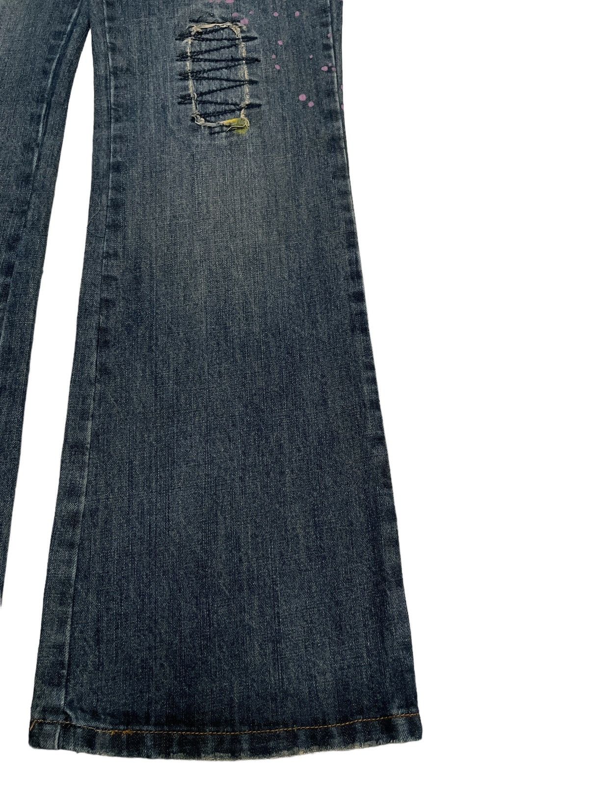 Rare Vintage Japanese Brand Pure Hype Flared Jeans 2000s