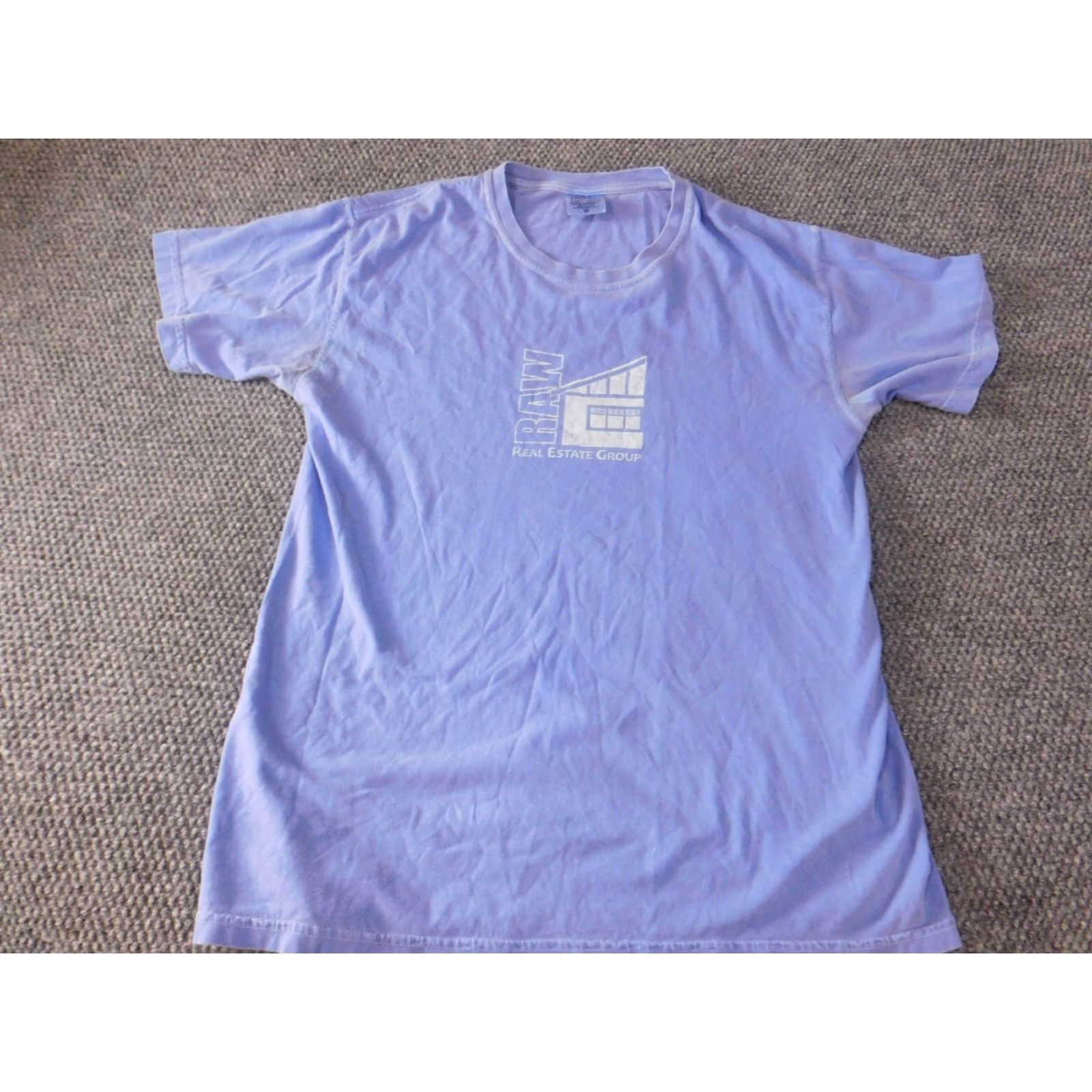 Comfort Colors Comfort Colors Mens Shirt M blue Logo Short Sleeve Crew Neck Cotton Knit T-Shirt Classic Real Estate Graphic Colorful Breathable Size US M / EU 48-50 / 2 - 2 Thumbnail