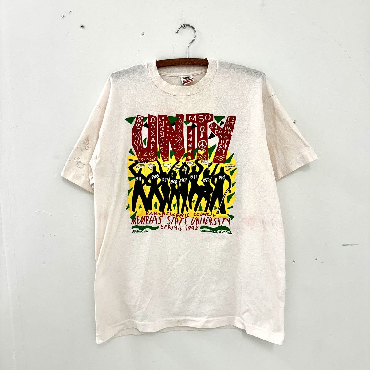 Memphis State University 1992 Frank D original Art T shirt