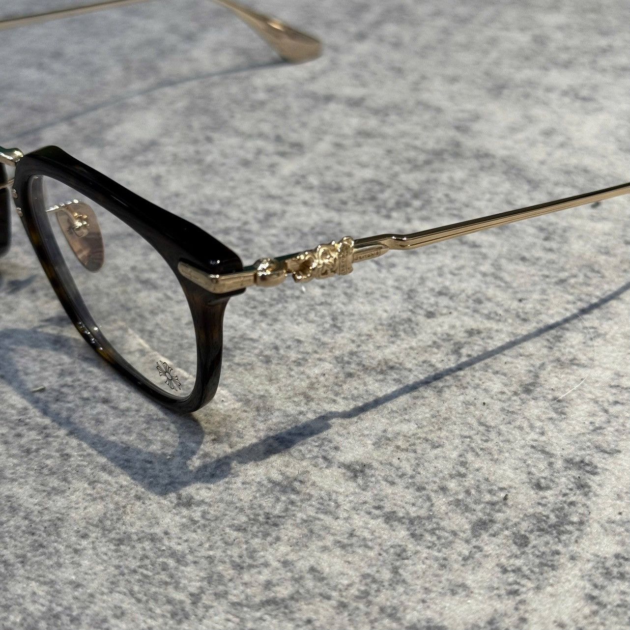 Chrome Hearts CHROME HEARTS CLOACO DARK TORTOISE/GOLD PLATED Size ONE SIZE - 2 Thumbnail