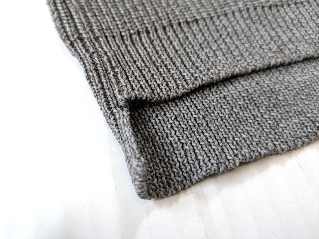 The Viridi-anne 7G-Paper Mix Knit Beanie Hat - Grey Size ONE SIZE - 6 Thumbnail