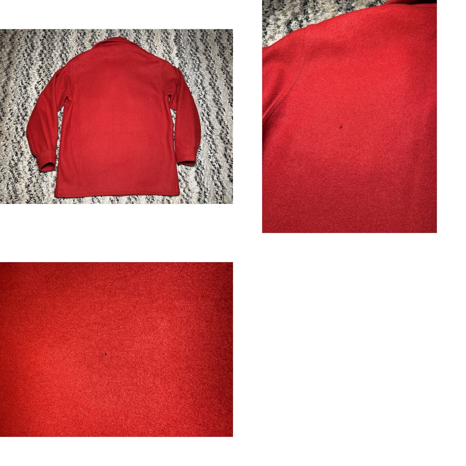 Pendleton VINTAGE Pendleton Mackinaw Hunting Mens Shirt Jacket Wool Red Medium Made In USA Size US M / EU 48-50 / 2 - 8 Thumbnail
