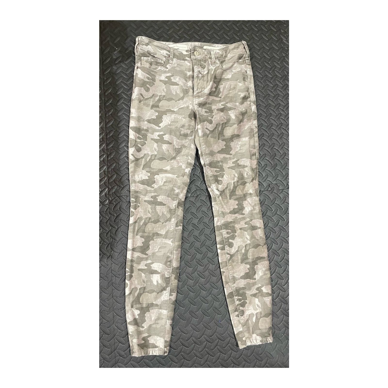 Anthropologie Pilcro Velvet Camo High Rise Skinny Jeans, 27 Size 27" / US 4 / IT 40 - 3 Thumbnail