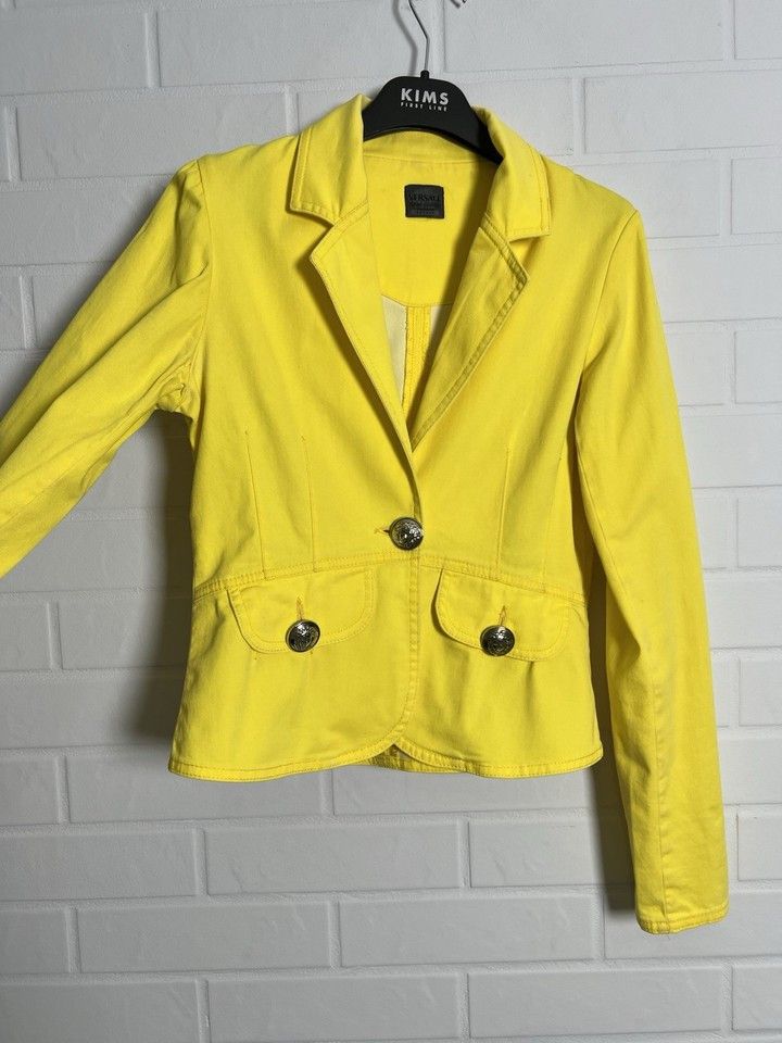 Versace Versace Jeans Couture Vintage Blazer Jacket Yellow Size S Size S / US 4 / IT 40 - 4 Thumbnail