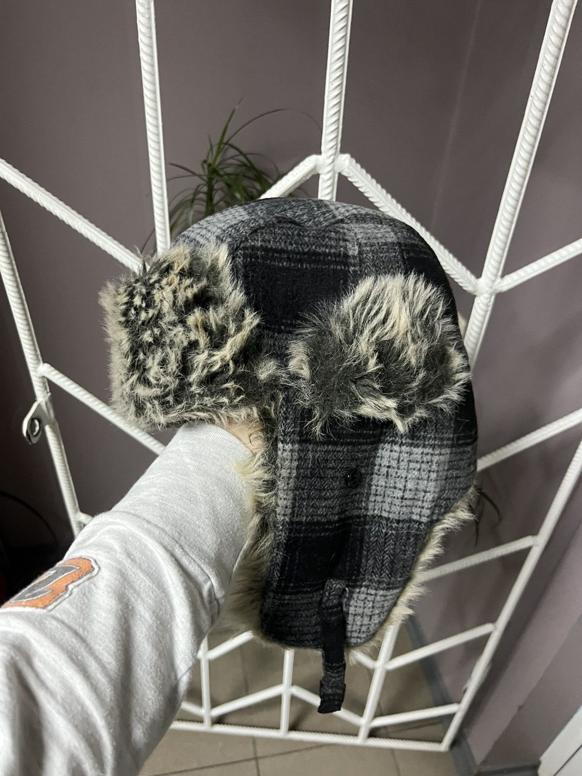 Japanese Brand Ushanka Trapper Hat Furry Mohair Fuzzy Fur Hat Y2K 90s rare Size ONE SIZE - 3 Thumbnail