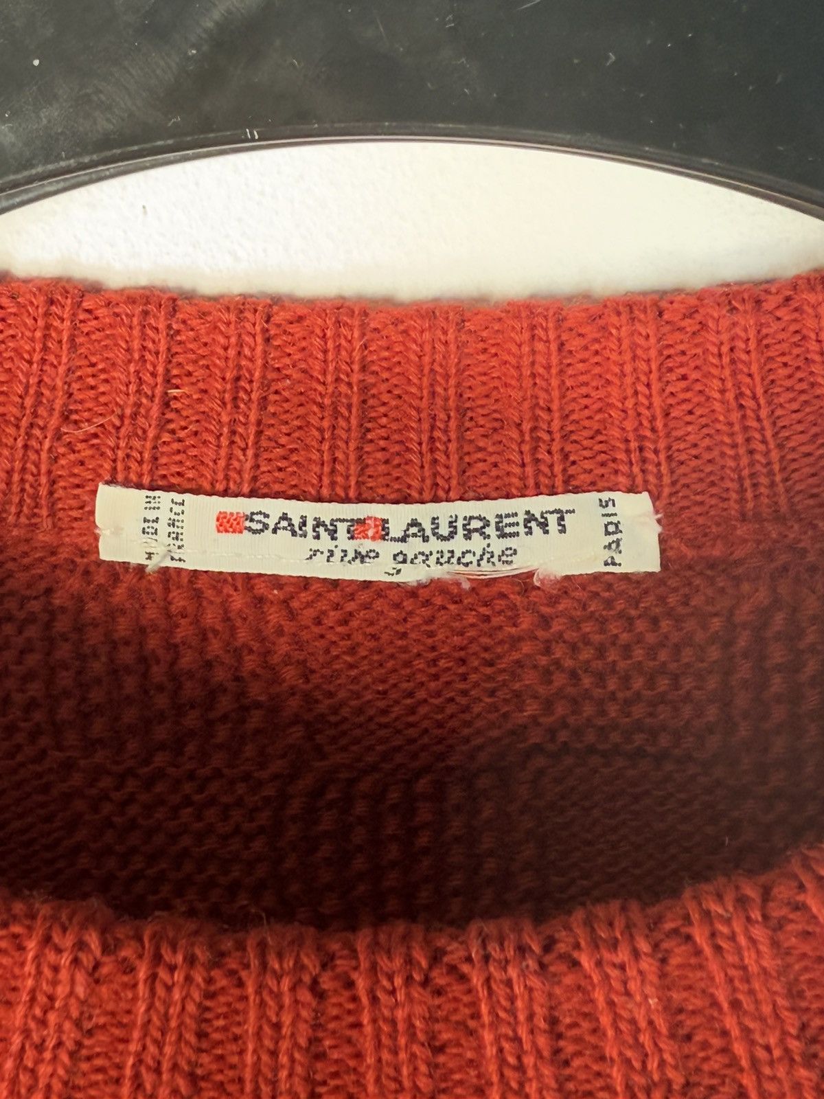 Saint Laurent Paris 1970’s YSL Sweater Knit Red Saint Laurent Paris Size US S / EU 44-46 / 1 - 3 Thumbnail