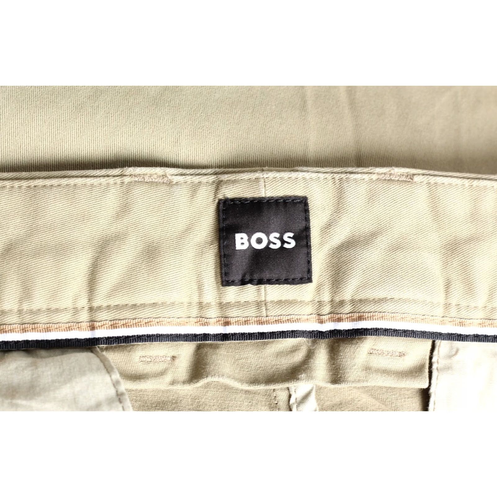 Hugo Boss HUGO BOSS Kane-L Chino Pants Trousers Men 52 Regular Olive 36 waist 31in inseam Stretch Button Zip Tailored Casual Adjustable Size US 36 / EU 52 - 5 Thumbnail