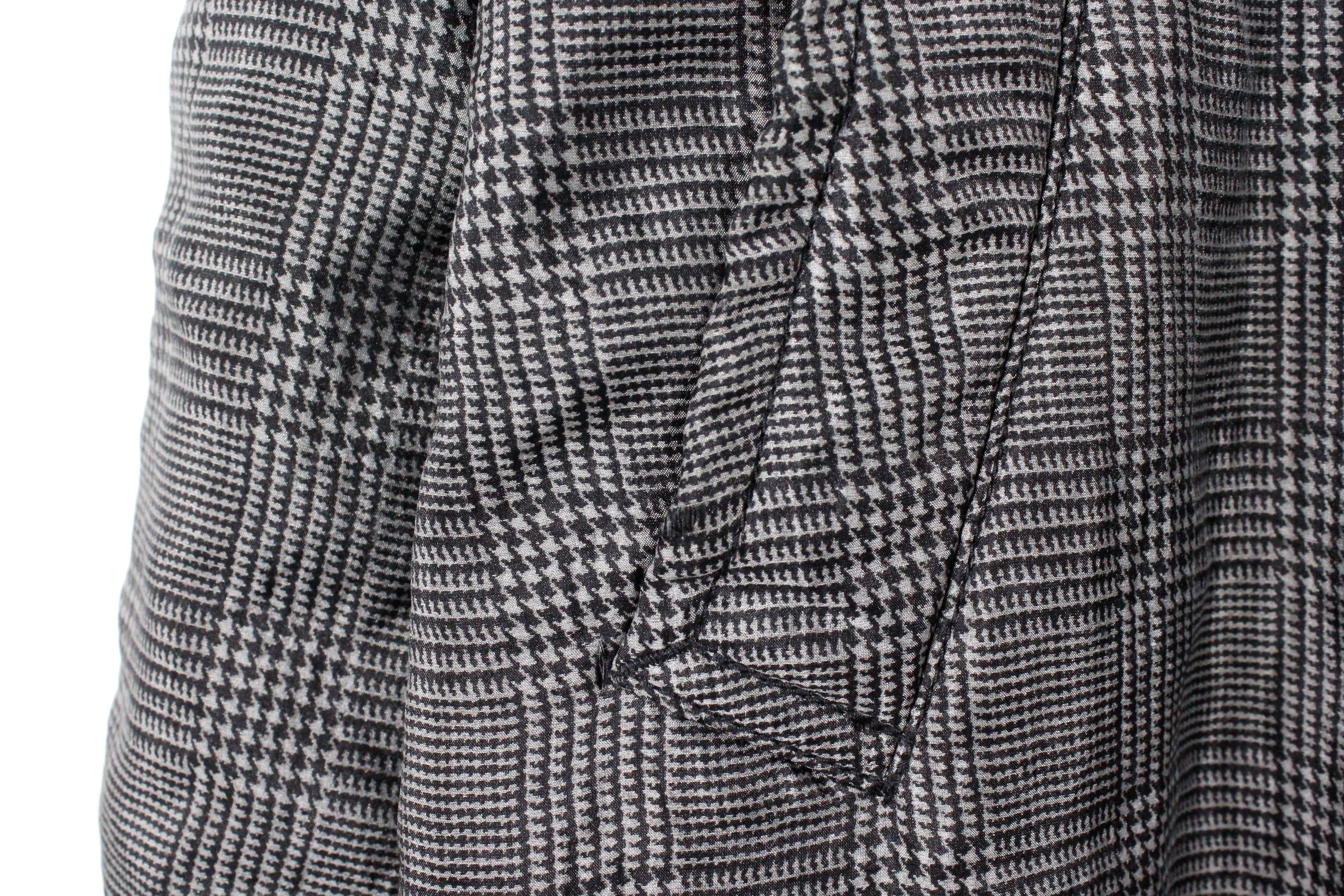 Comme des Garcons Womens Comme des Garcons Houndstooth Silk Nylon Coat Size L / US 10 / IT 46 - 18 Thumbnail