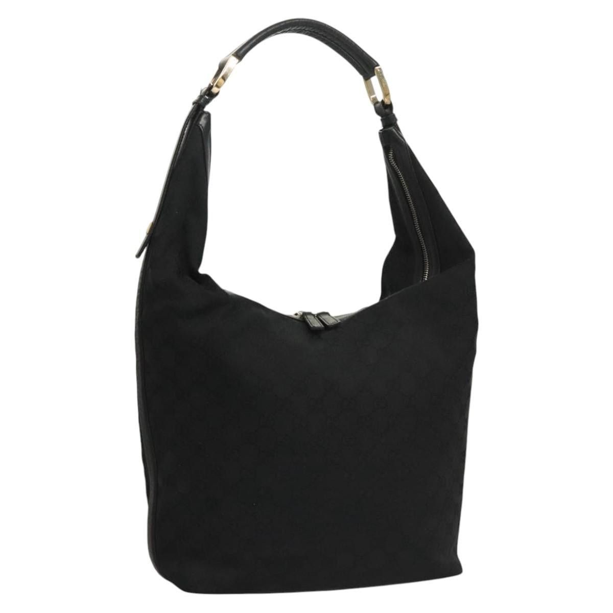 Gucci GG Canvas Shoulder Bag Black 001 001, Women's