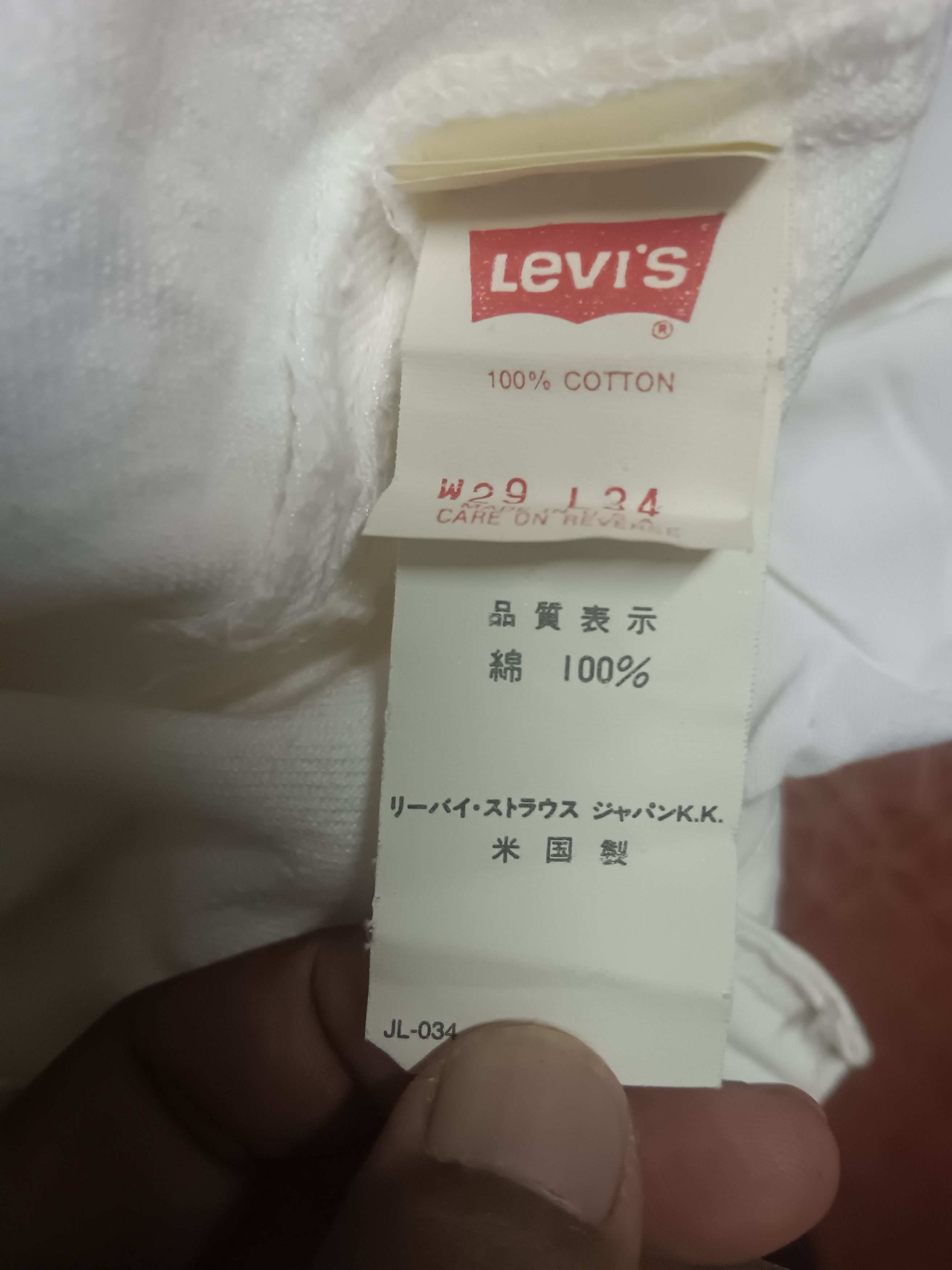 Levi's Vintage Levis Jeans Denim RARE White Colour USA Size US 29 - 10 Thumbnail