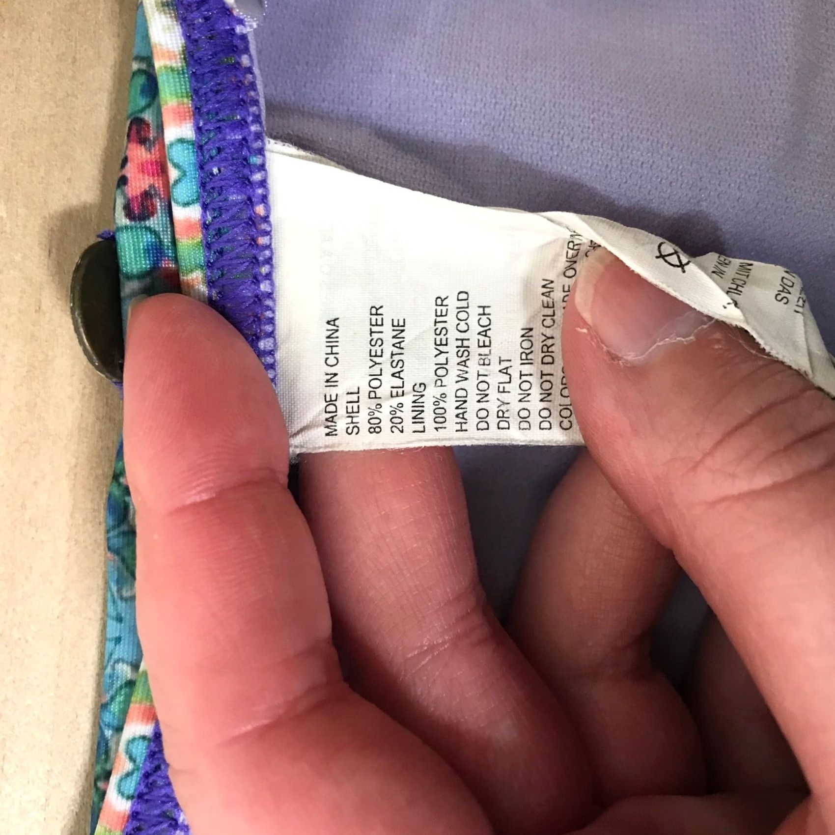 Prana Prana Womens Bikini Bottoms Multicolor Geometric Floral Size M Purple Blue Boho Size 32" / US 10 / IT 46 - 7 Thumbnail