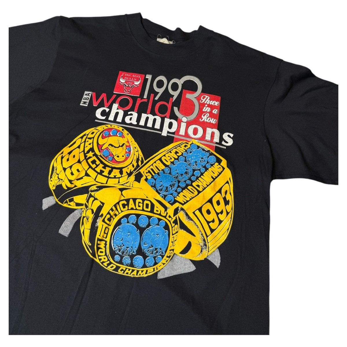 NBA × Vintage Vintage 1993 Bulls World Champions Tee Size US L / EU 52-54 / 3 - 2 Thumbnail