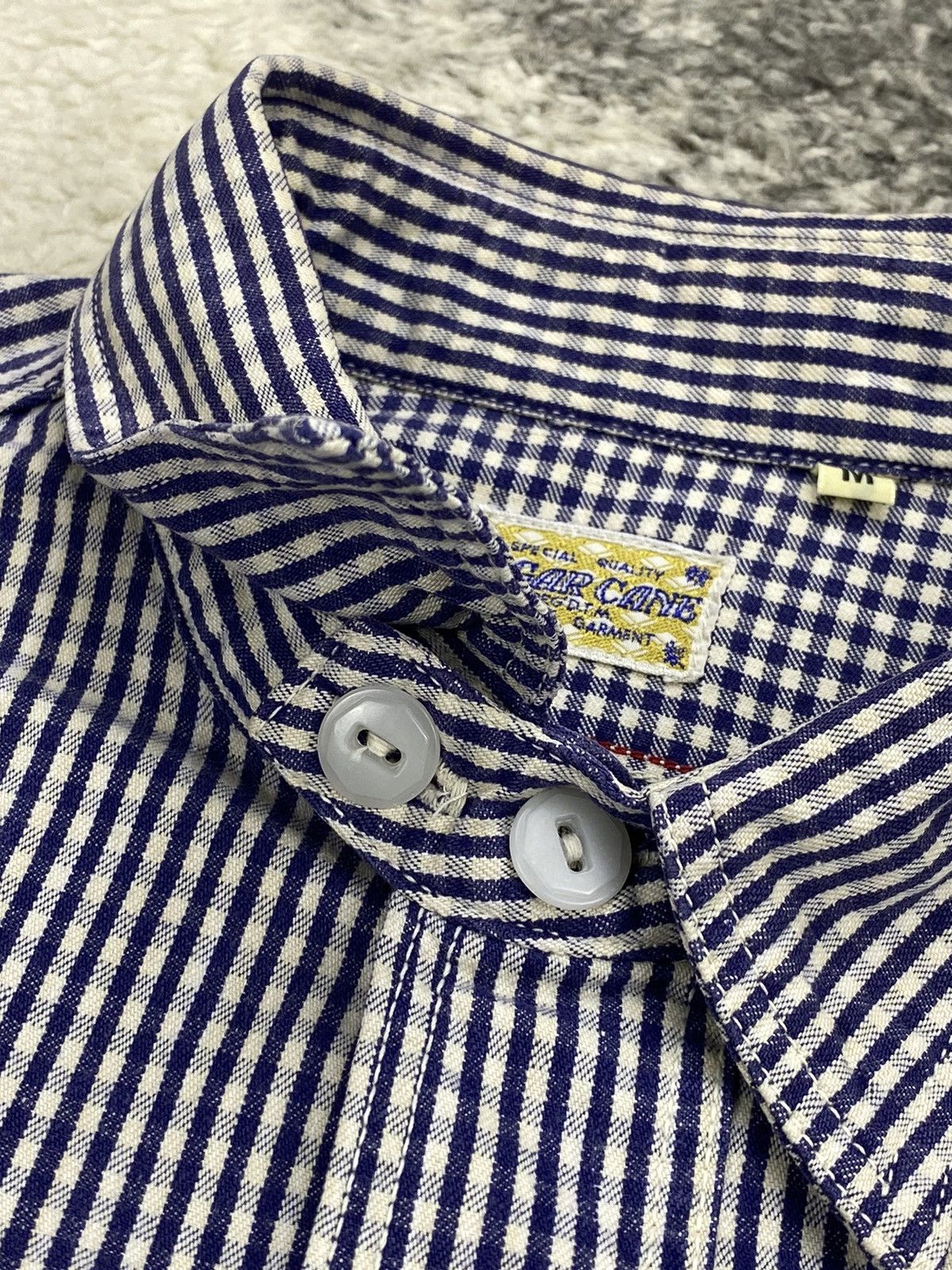 Sugar Cane × Toyo Enterprises Vintage SUGAR CANE “Paradise Garment” Small Checked Indigo Size US M / EU 48-50 / 2 - 14 Thumbnail