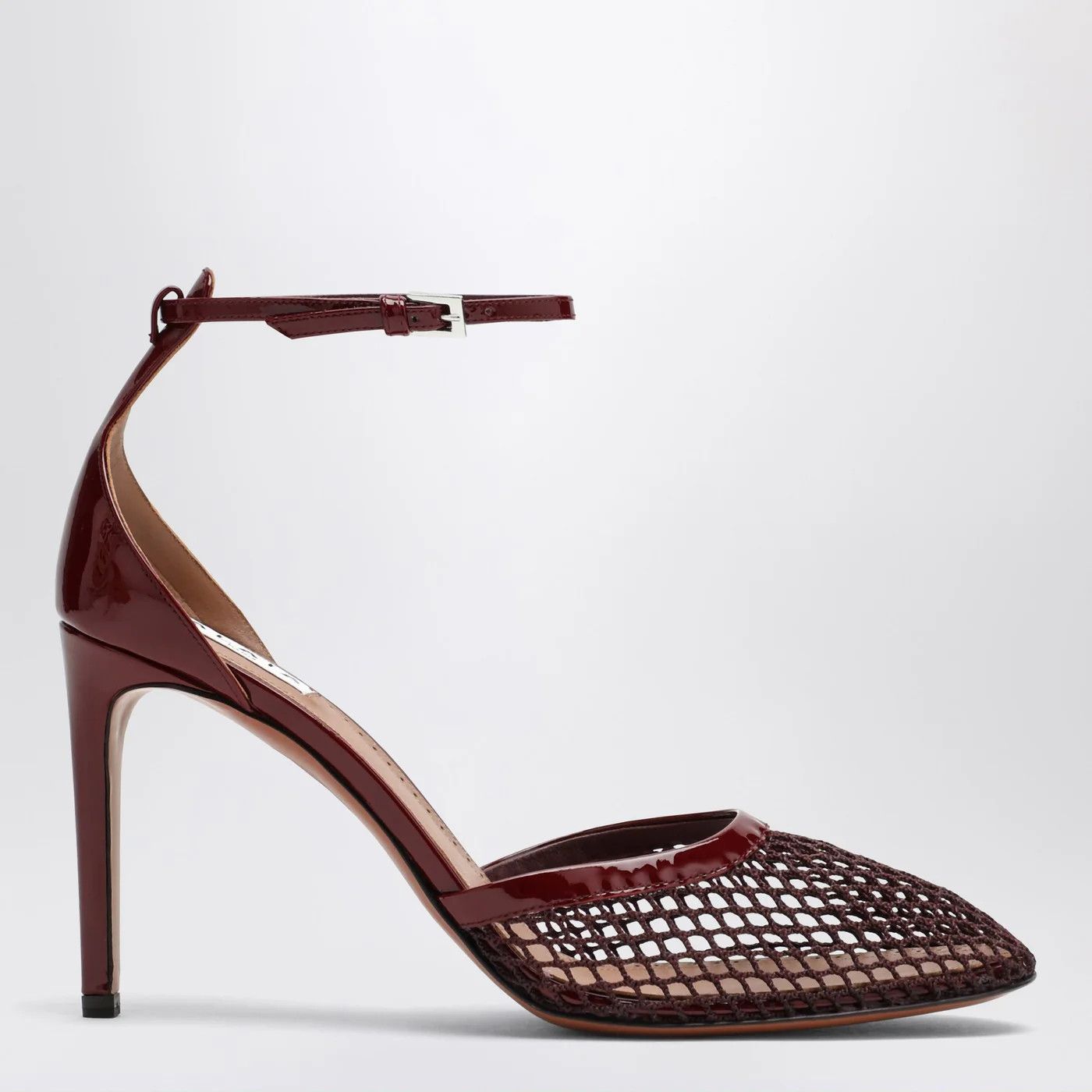 Alaia o1d2blof0426 Mesh Pumps in Burgundy Size US 7 / IT 37 - 1 Thumbnail