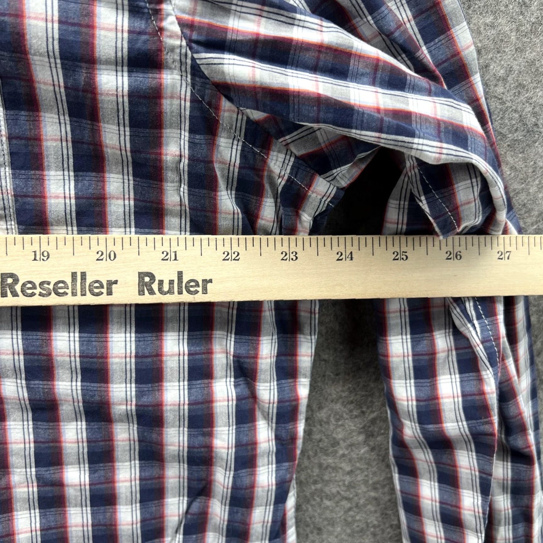 Banana Republic Banana Republic Shirt Men XL Blue Plaid Button-Down Vtg 17 Casual/Workwear Size US XL / EU 56 / 4 - 7 Thumbnail