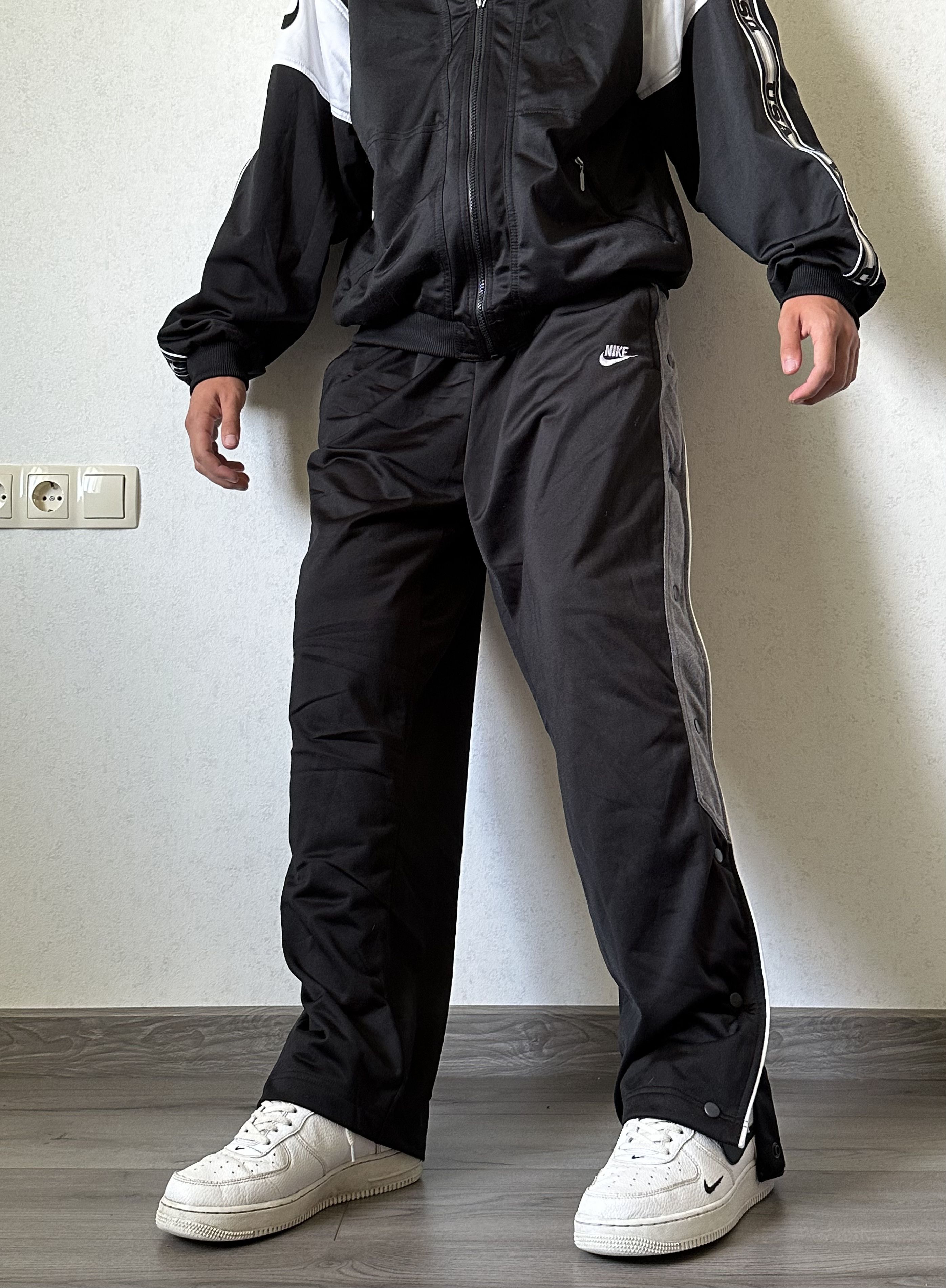 Nike Nike 90s Vintage Nylon Avant Garde Flare Button Up Pants Size US 34 / EU 50 - 3 Thumbnail