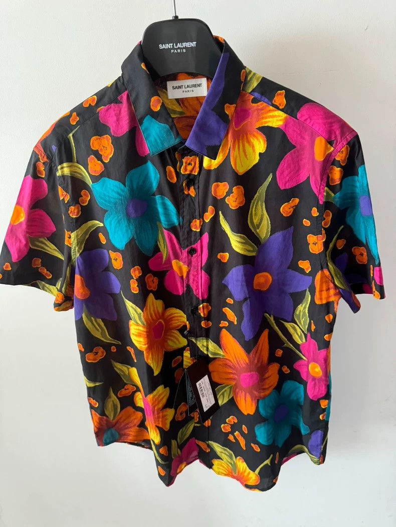 Saint Laurent size 39 Floral Shirt 2502-Nextarrow