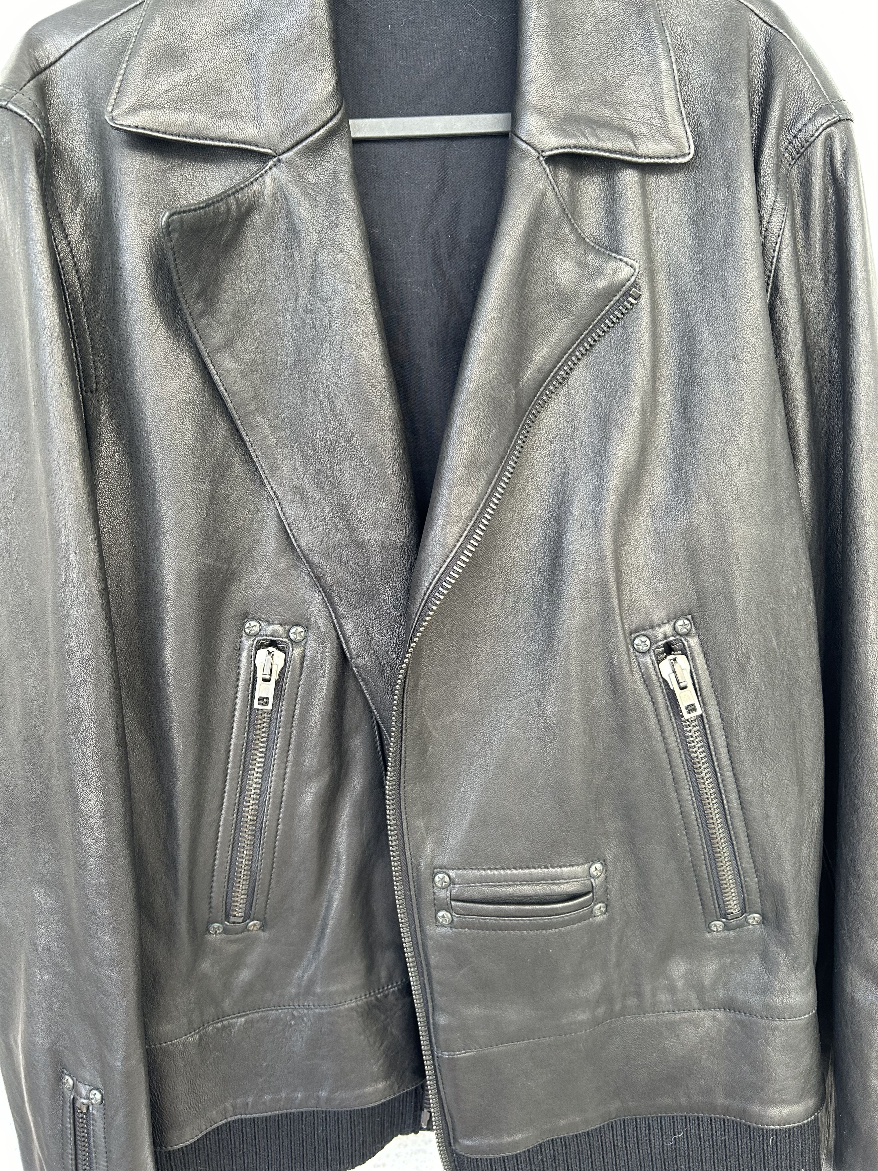 Maison Margiela Margiela Leather Moto Jacket Size US M / EU 48-50 / 2 - 9 Thumbnail
